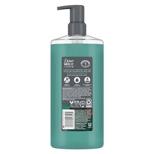 Dove Men+Care Body Wash Eucalyptus + Cedar Oil to Rebuild Skin in the Shower with Plant-Based Cleansers and Moisturizers 26 oz