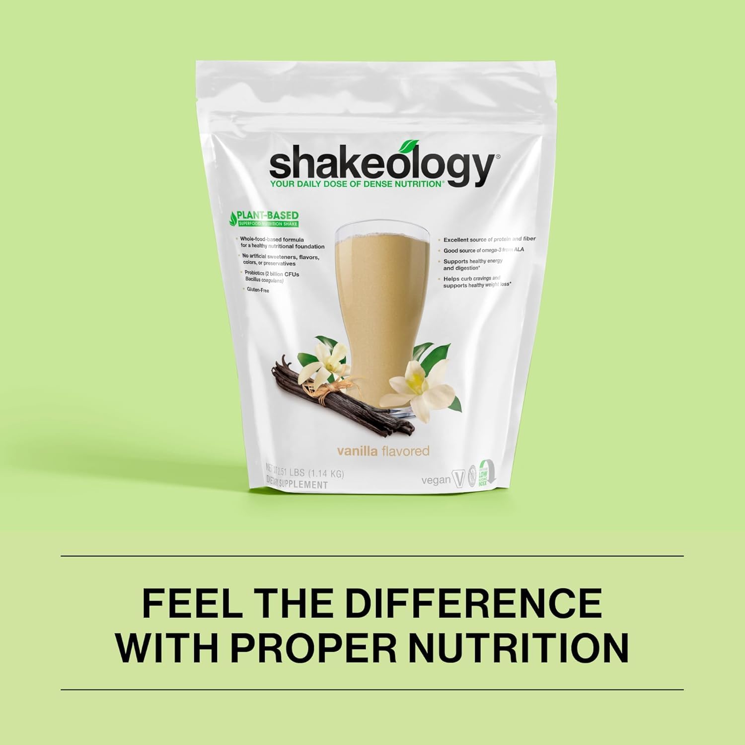 Shakeology Vegan Protein Powder - Gluten Free, Superfood Protein Shake - Helps Support Healthy Weight Loss, Lean Muscle Support, Gut Health, Manage Effects of Stress, Cookies and Creamy - 30 Servings