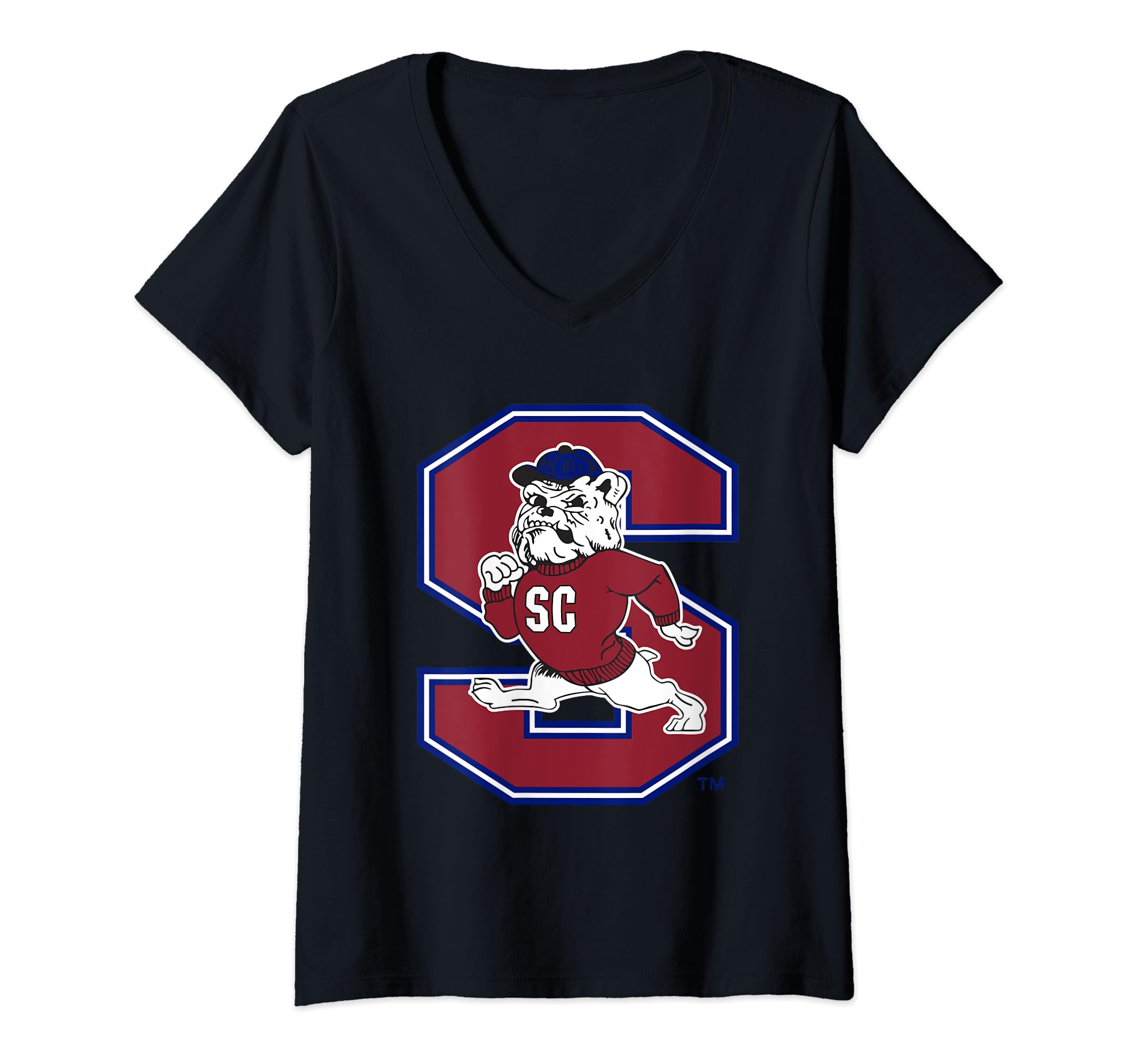 Womens South Carolina State Bulldogs Icon Officially Licensed V-Neck T-Shirt