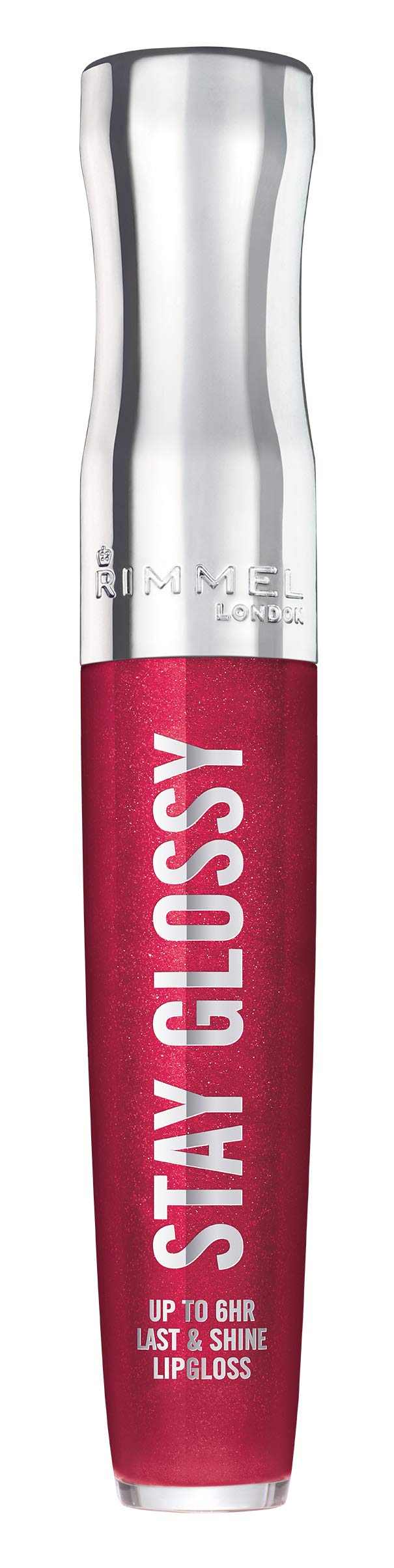 Rimmel Stay Glossy Lip Gloss - Non-Sticky and Lightweight Formula for Lip Color and Shine - 490 Grind Time, .18oz