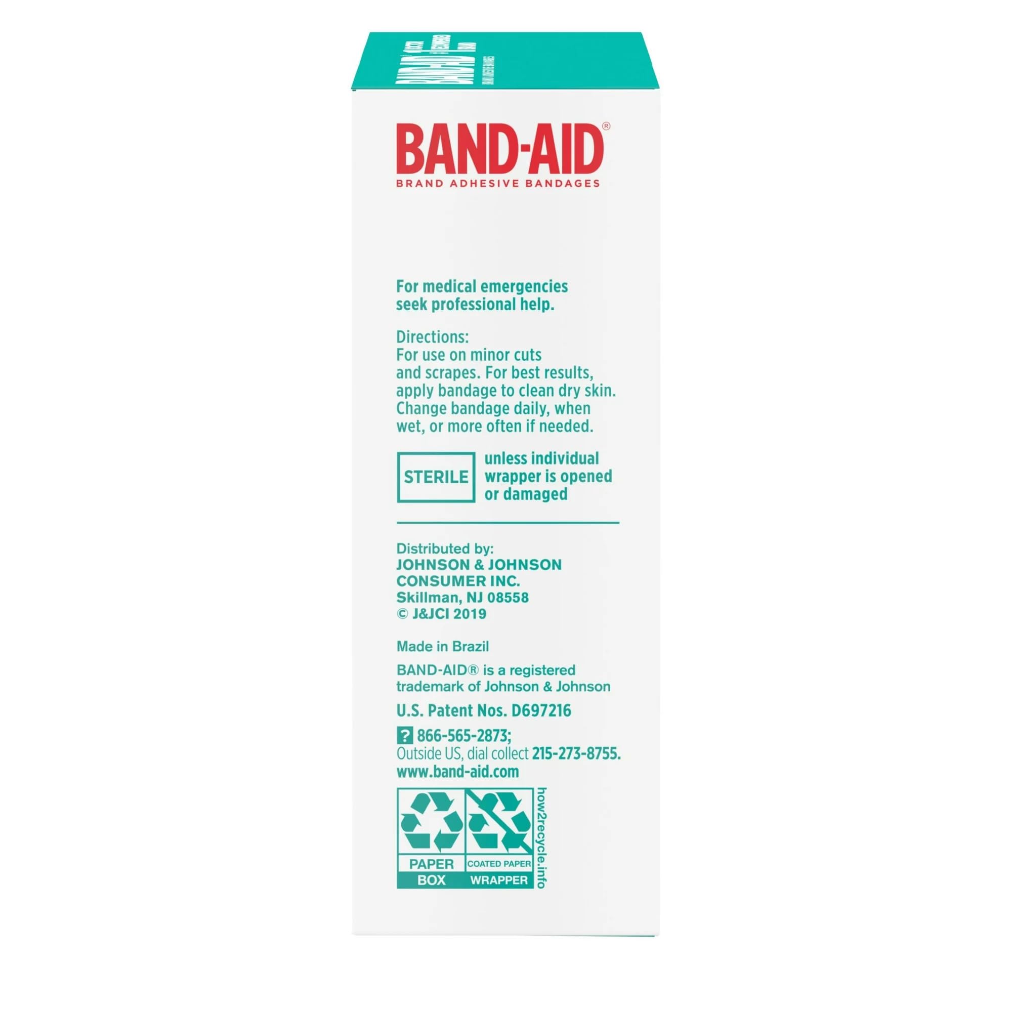 Band-Aid Brand Skin-Flex Adhesive Bandages, All One Size, 25 Bandages Per Box (6 Boxes)