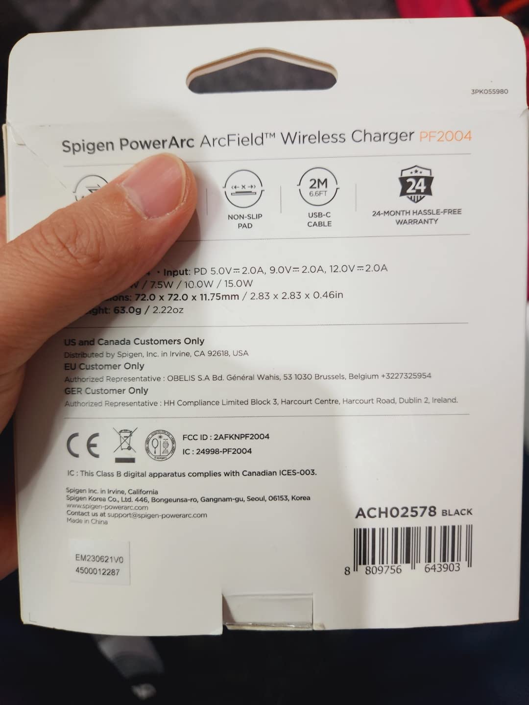 Spigen Wireless Charger, Fast 15W Wireless Charging Pad for Qi Enabled Galaxy S24 Ultra Plus Z Fold Flip 5 4 3 S23 S22 FE Note 20 Pixel 8 Pro Fold 7 6 iPhone 15 14 13 12 SE Max [No Adapter Included]