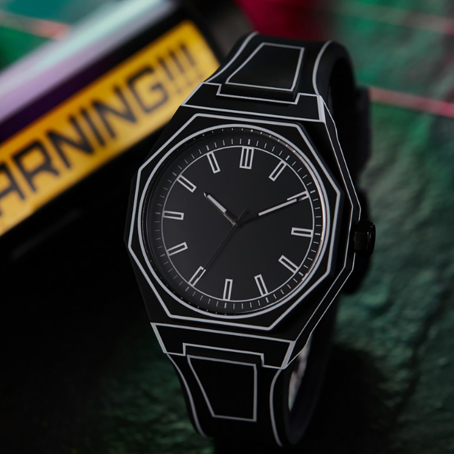 BESTKANG Anime Series Themed Watch, Minimalist Analog Quartz Watch with Artistic Dial and Soft Silicone Strap, Unique Gift for Anime Fans