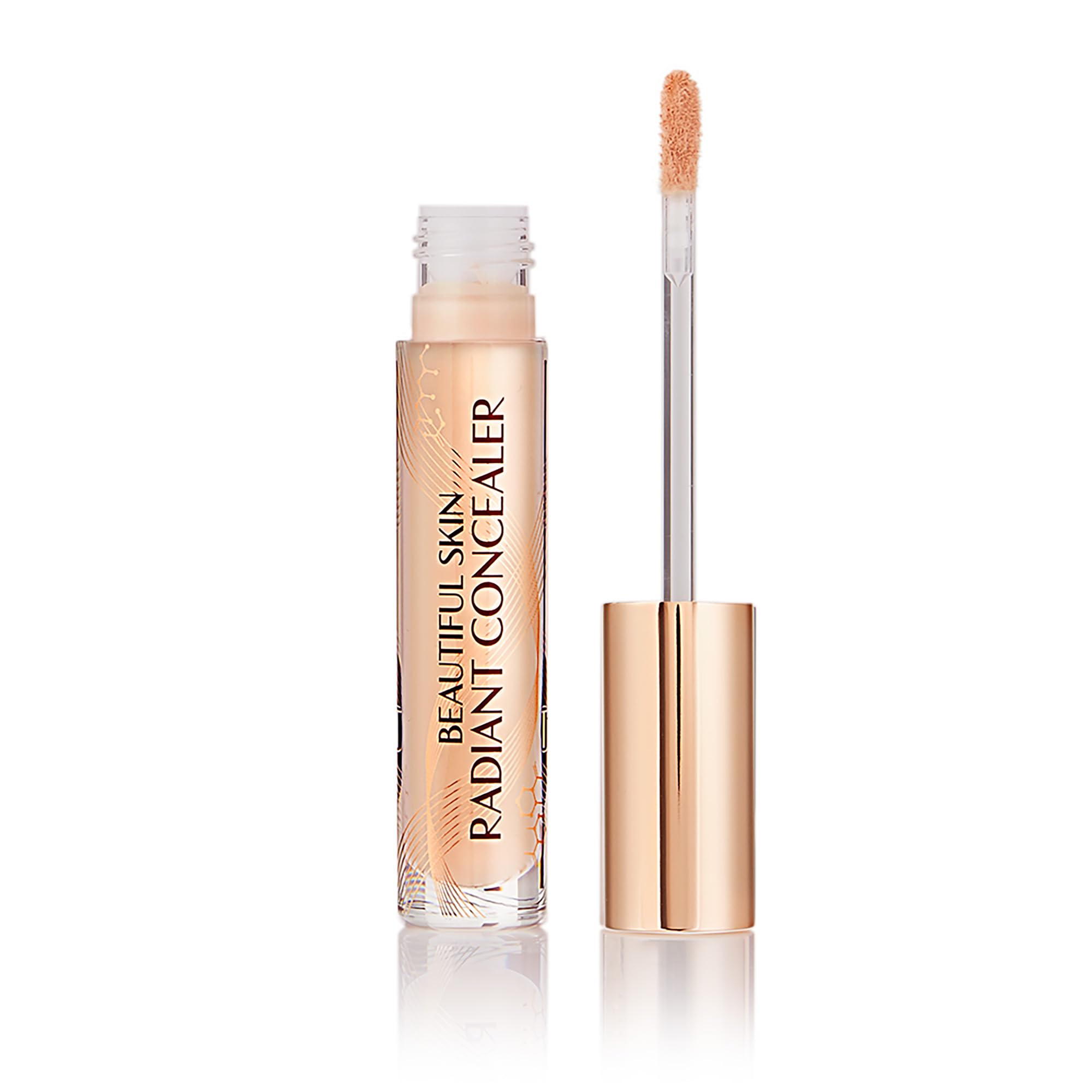 Charlotte Tilbury Beautiful Skin Concealer - Under Eye Concealer & Color Corrector for Dark Circles - Hydrating, Medium-Buildable Coverage with a Radiant, Natural-Looking Finish - 6 Medium