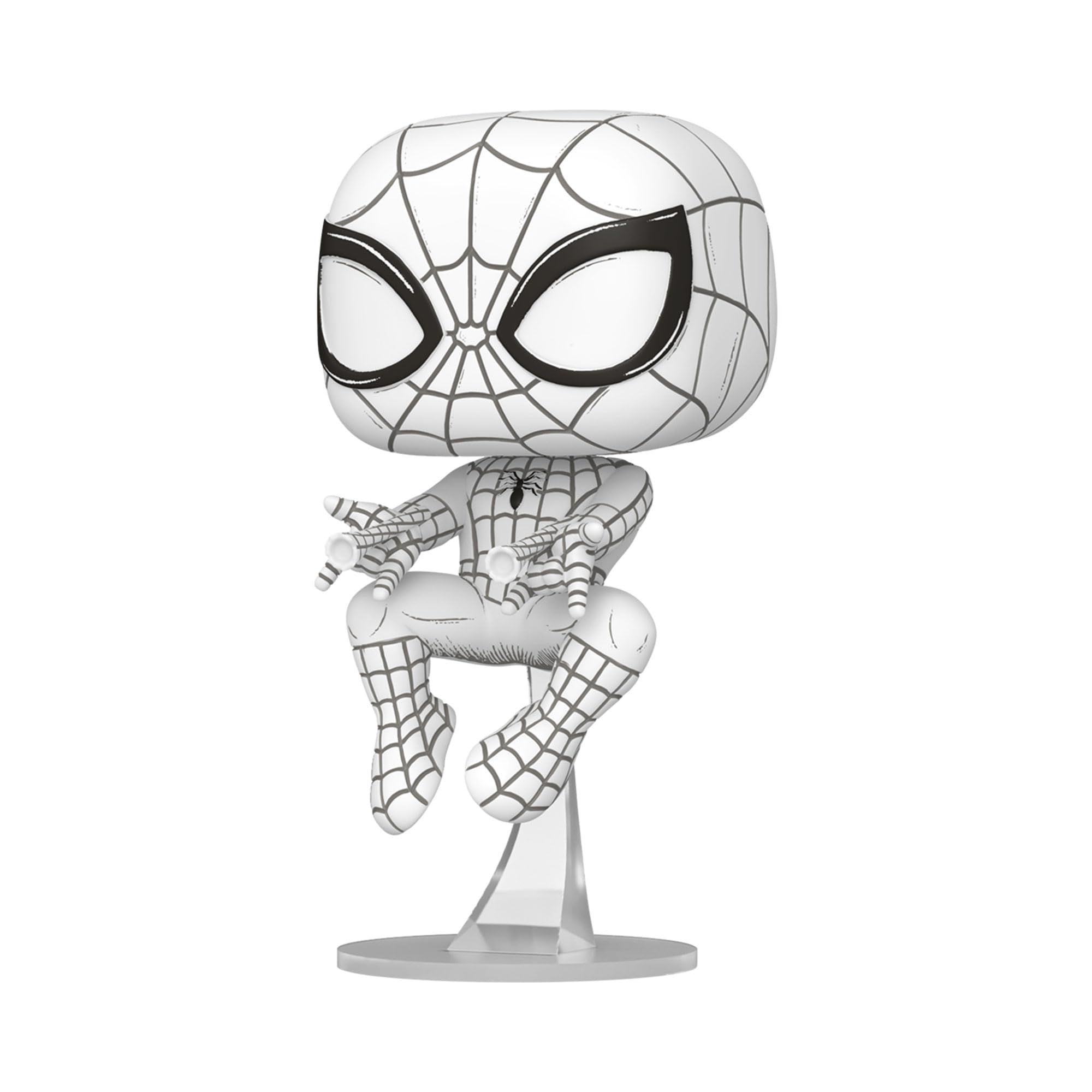 Funko Pop! Marvel: Marvel Sketched - Spider-Man - Collectable Vinyl Figure - Gift Idea - Official Merchandise - Toys for Kids & Adults - Comic Fans - Model Figure for Collectors and Display