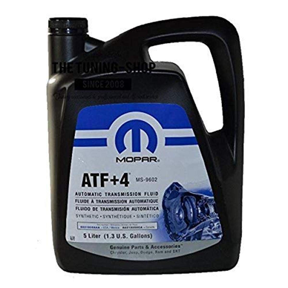 Chrysler Accessories (5013458AA) (68218058AC) ATF+4 Automatic Transmission Fluid - 1.3 Gallon / 5 Liter