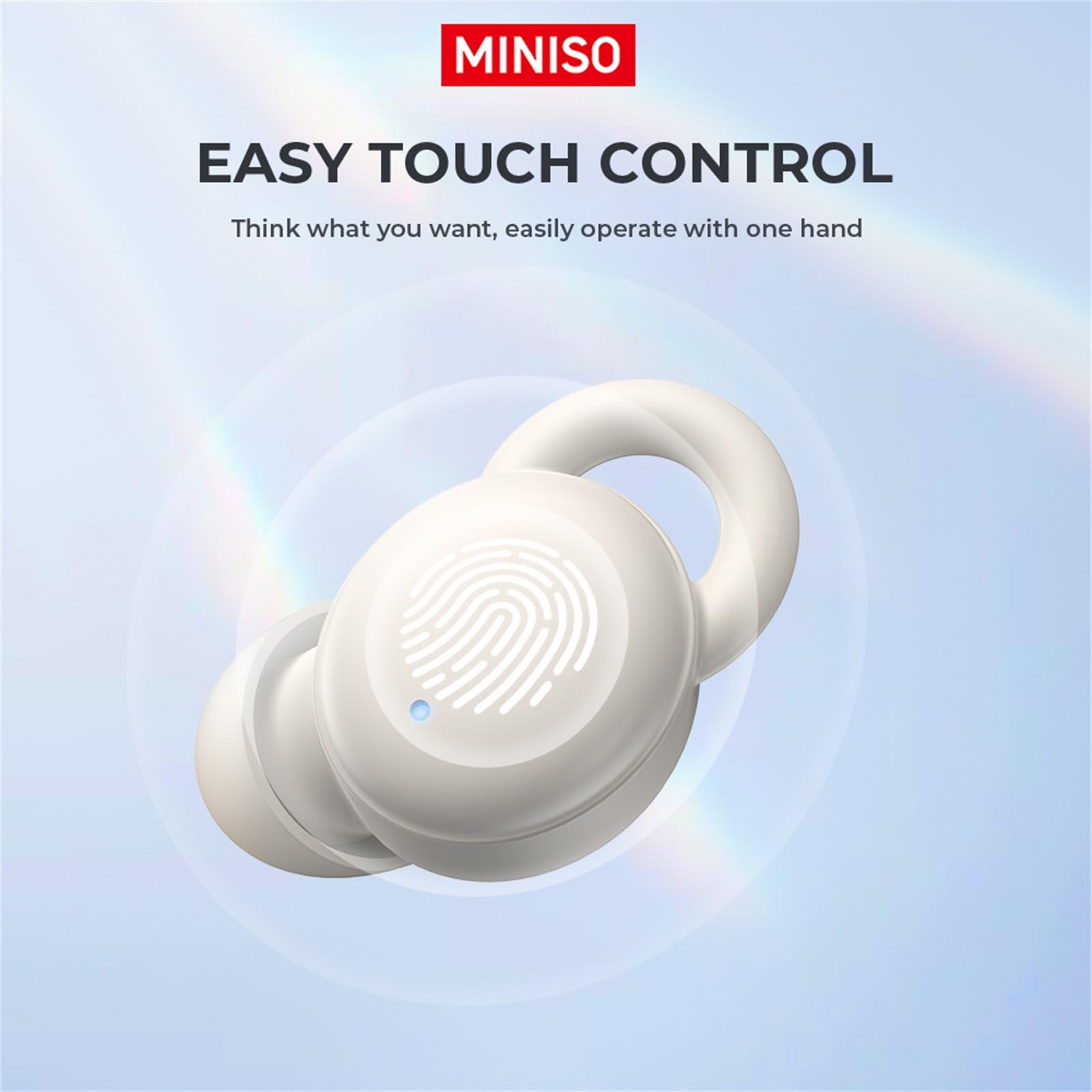 MINISO X10 Bluetooth Sleep Wireless Earbuds Noise Blocking Earbuds Comfortable Fit Bluetooth 5.4 Earphones for Sleep Sounds Side Sleeper in-Ear Wireless Headphones for Sleeping Flat Ear Buds