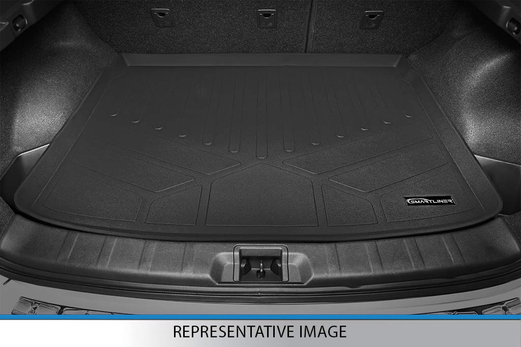 SMARTLINER All Weather Custom Fit Black Cargo Liner Behind The 2nd Row Compatible with 2020-2023 Kia Telluride