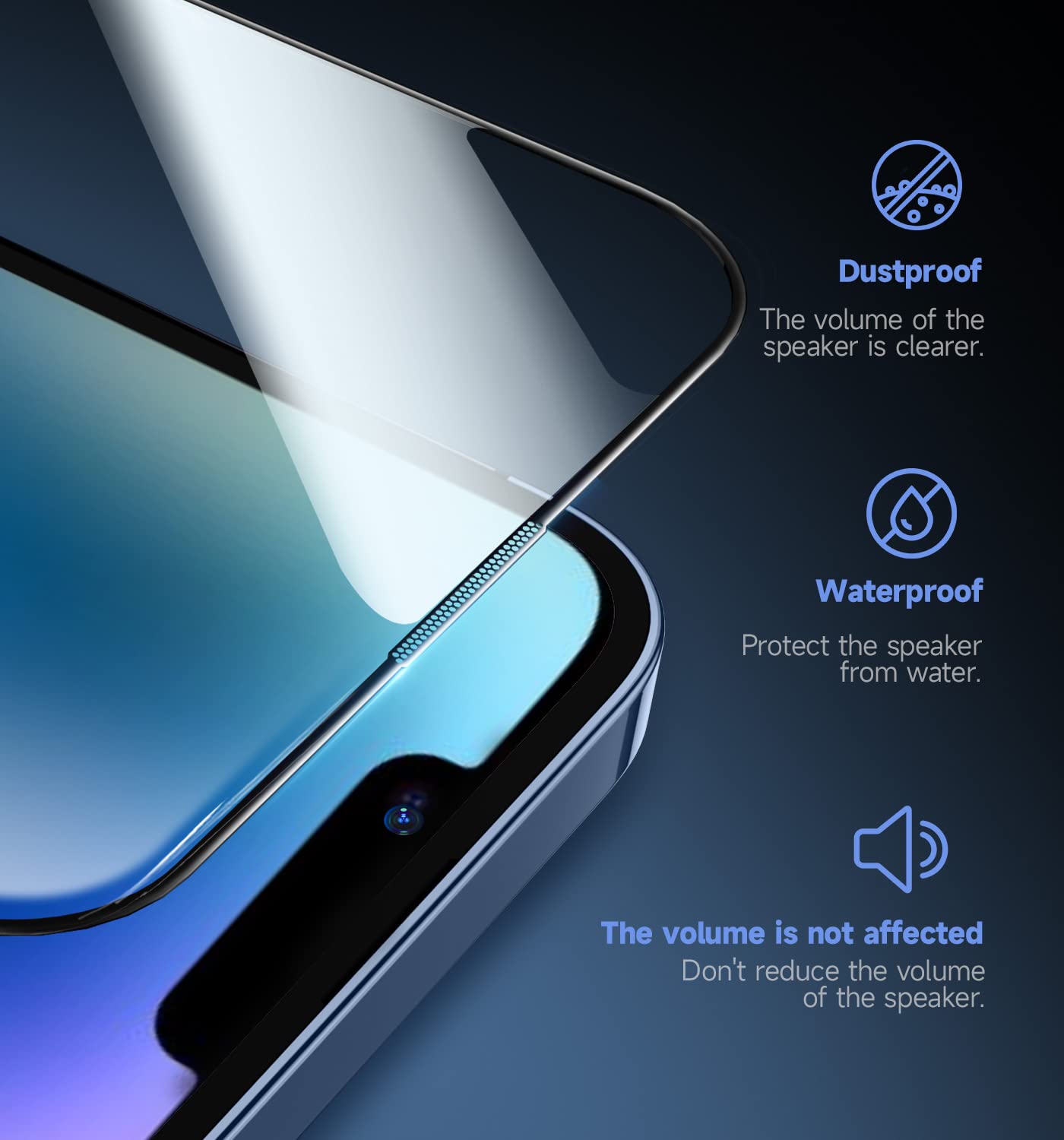 MAGIC JOHN 2 Pack for iPhone 13/14& iPhone 13 Pro 6.1 inch Tempered Glass Screen Protector, Auto Dust-Elimination, Bubble Free, HD Clear, Easy Installation