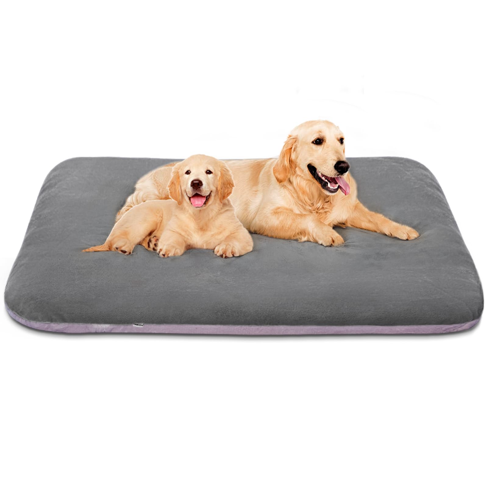 Magic Dog Super Soft Extra Large Dog Bed, 47 Inches Orthopedic Foam Dog Beds for XL Dogs, Jumbo Pet Bed with Anti Slip Bottom, Dog Sleeping Mattress with Removable and Washable Cover, Grey