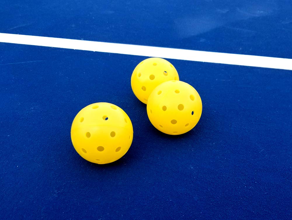 TOURNA Strike Outdoor Pickleballs (6 Pack) - USAPA Approved, Yellow