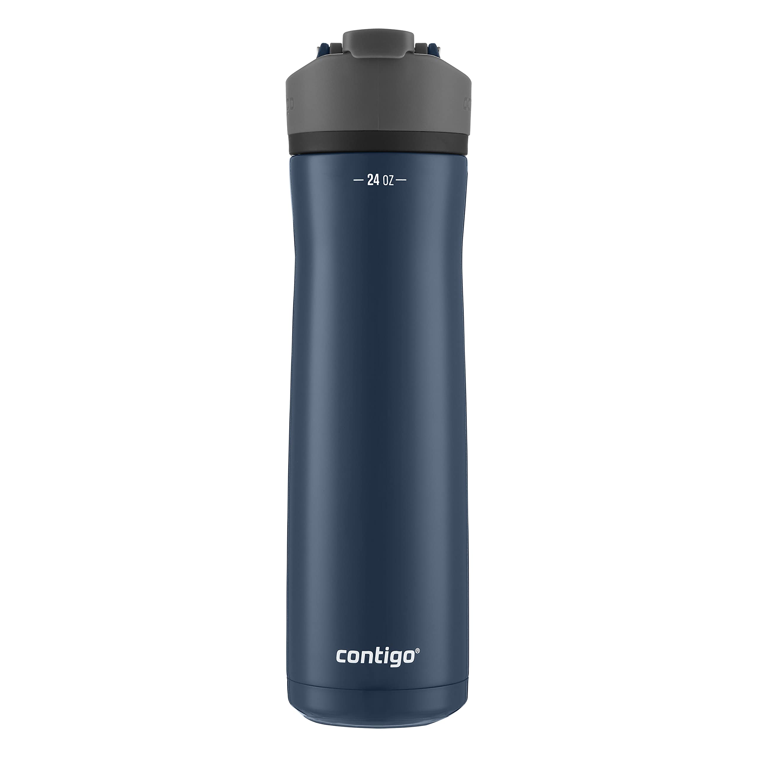 Contigo Cortland Chill 2.0 Blueberry Stainless Steel Water Bottle, Vacuum-Insulated, Spill-Proof Lid, 24oz, Ideal for Hot or Cold Drinks, Interchangeable Lid, Perfect for Kids & Adults