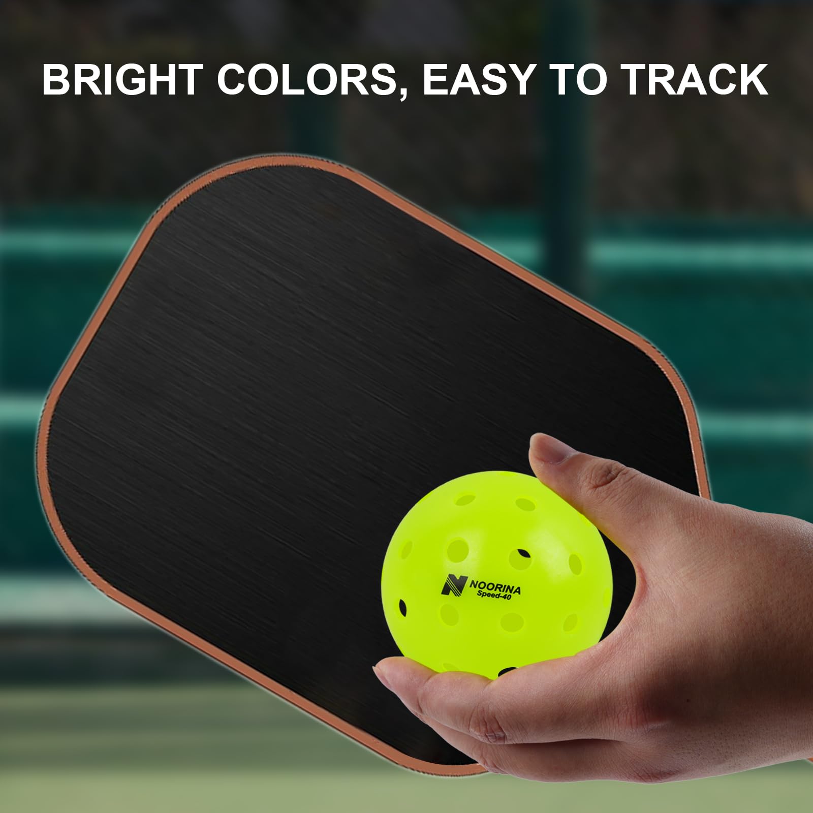 NOORINA Pickleball Balls Outdoor Pickleballs USAPA Approved, NO Crack Seamless Pickleballs, 6 or 12 Pack Pickle Balls with Pickleballs Bag