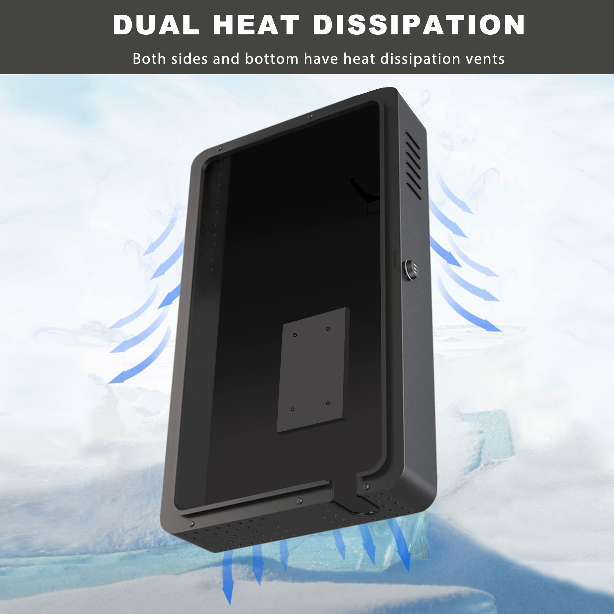 Vugosson Charger Station Box for Tesla Gen 3 Wall Connector, Waterproof Dustproof Charger Lock Box for Outdoor/Indoor Wall Charger, Charging Cable Organizer Charger Holder Case Accessories for Tesla