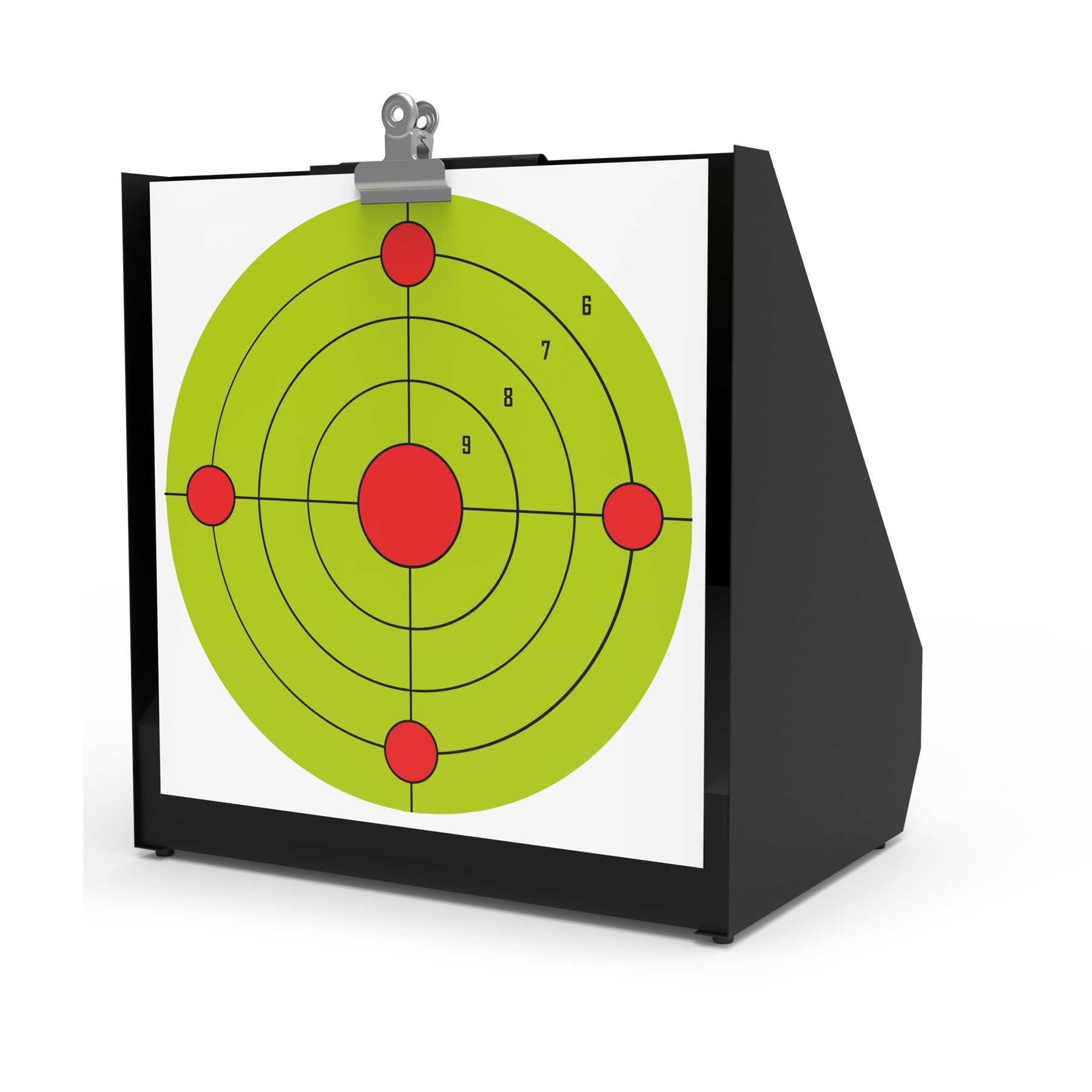 KNINE OUTDOORS Pellet Bullet Trap, 100 Pack 11" X 11" Bullseye Paper Targets, Pellet Gun Targets for Backyard, Bullet Box (Bullet Trap) (Bullet Trap)