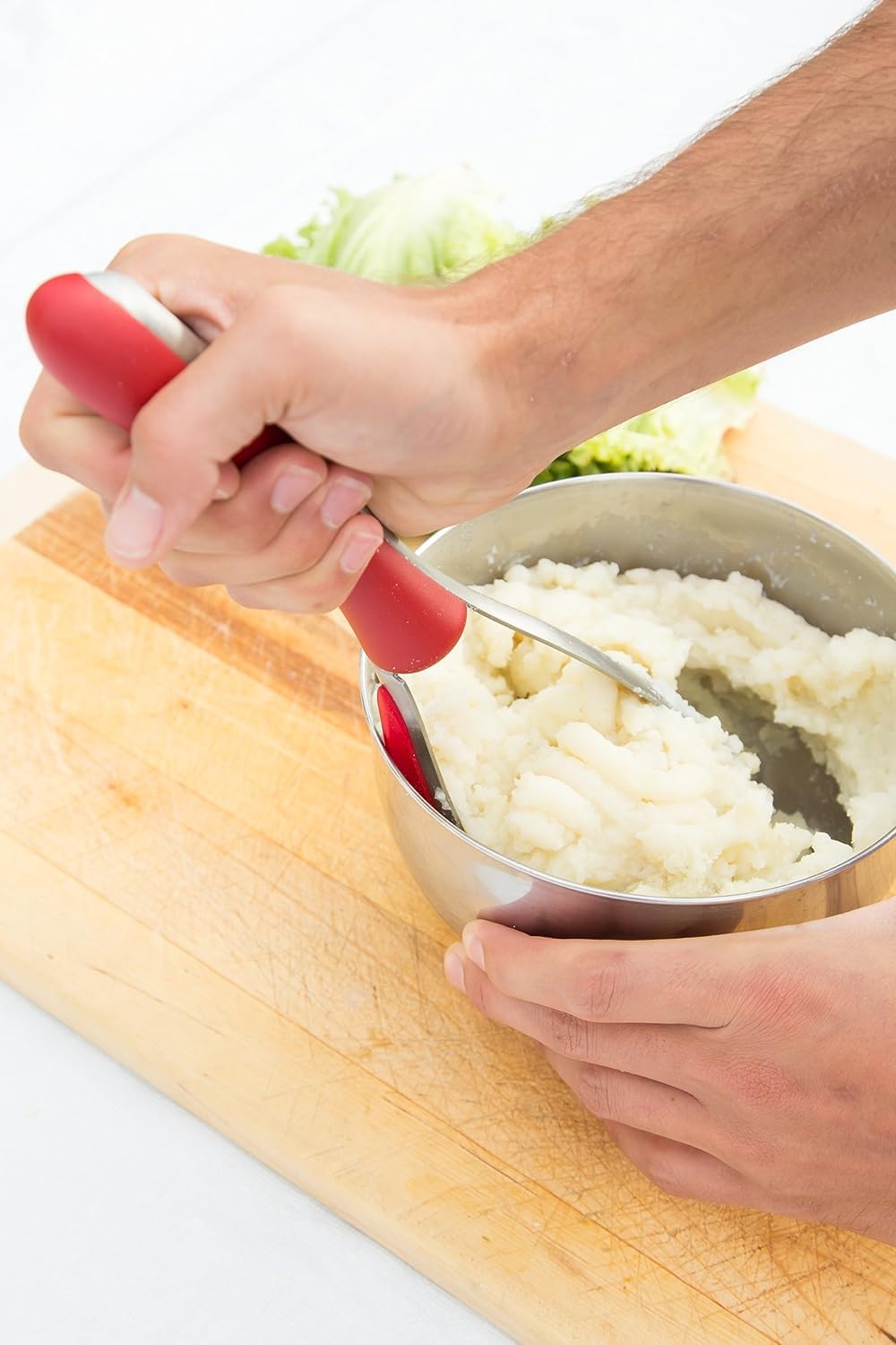 Zyliss Stainless Steel Potato Masher - Food Smasher Tool for Healthy Meal Prep - Mashed Potato & Avocado Masher - Stainless Steel Masher for Family Dinner - Kitchen Tools & Essentials
