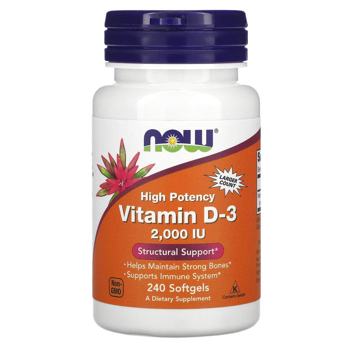 Now Foods - Vitamin D-3 2000 IU 240 softgels