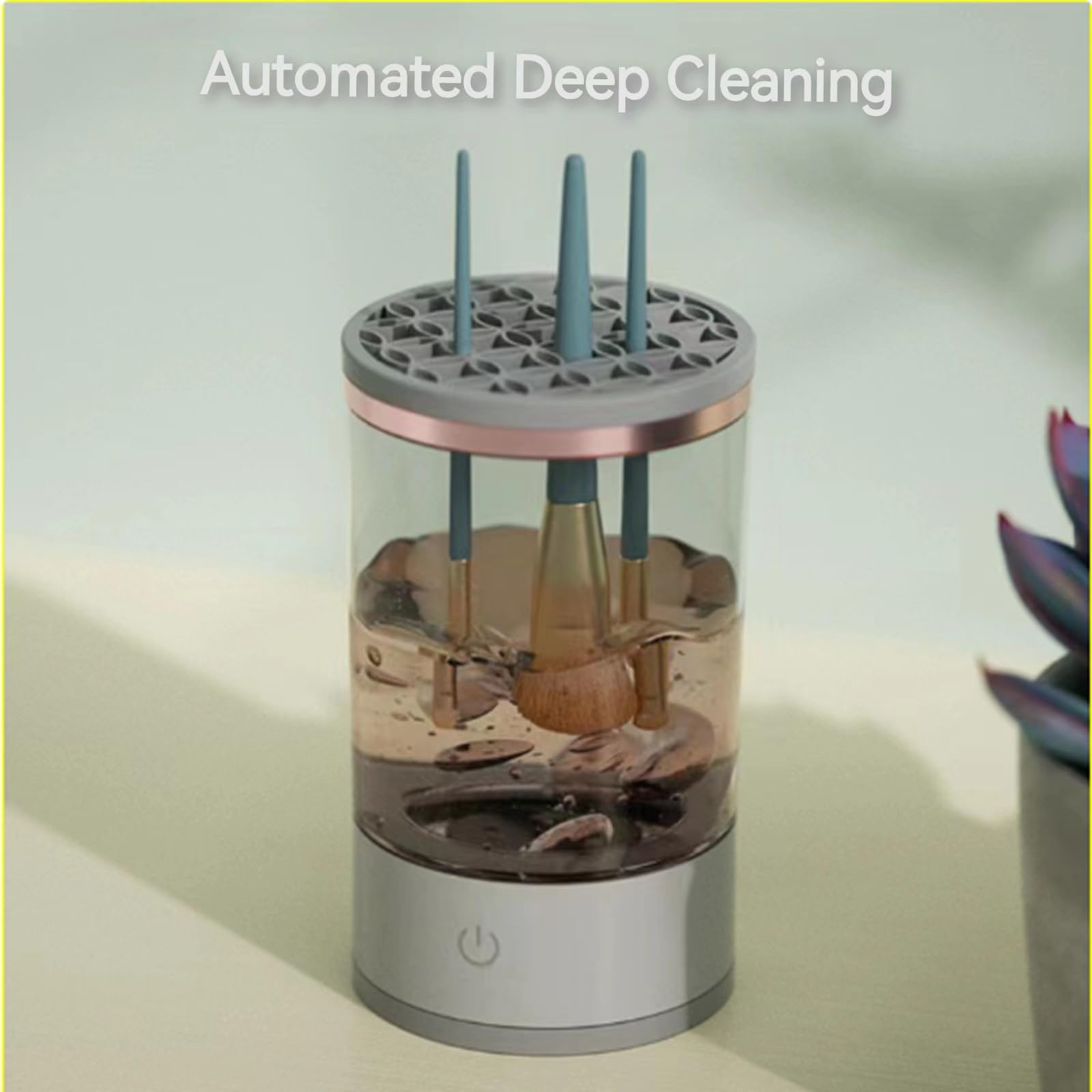 Electric Makeup Brush Cleaner, Makeup Brush Cleaning Machine, Makeup Brush Cleaner, Automatic Rotating Makeup Brush Cleaner For Various Makeup Brushes