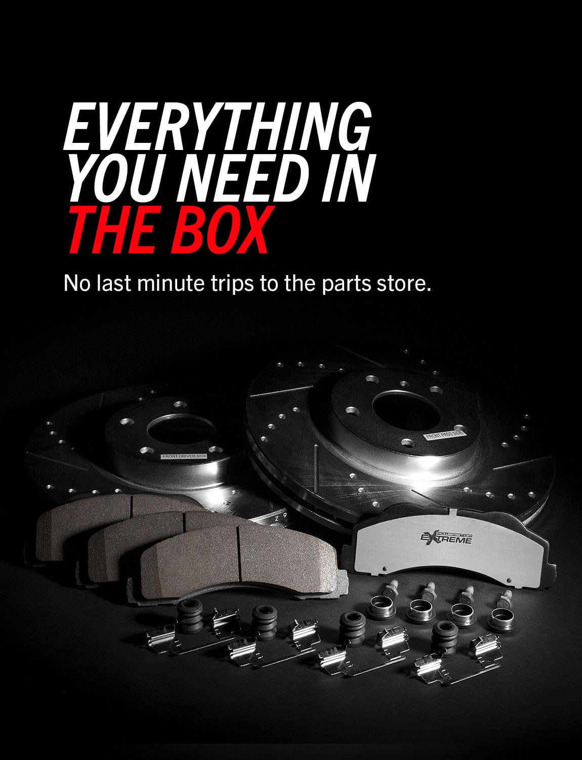 Power Stop K7938-36 Front & Rear Z36 Truck & Tow Performance Brake Kit For Jeep Wrangler 2018-2022 [Model Specific]