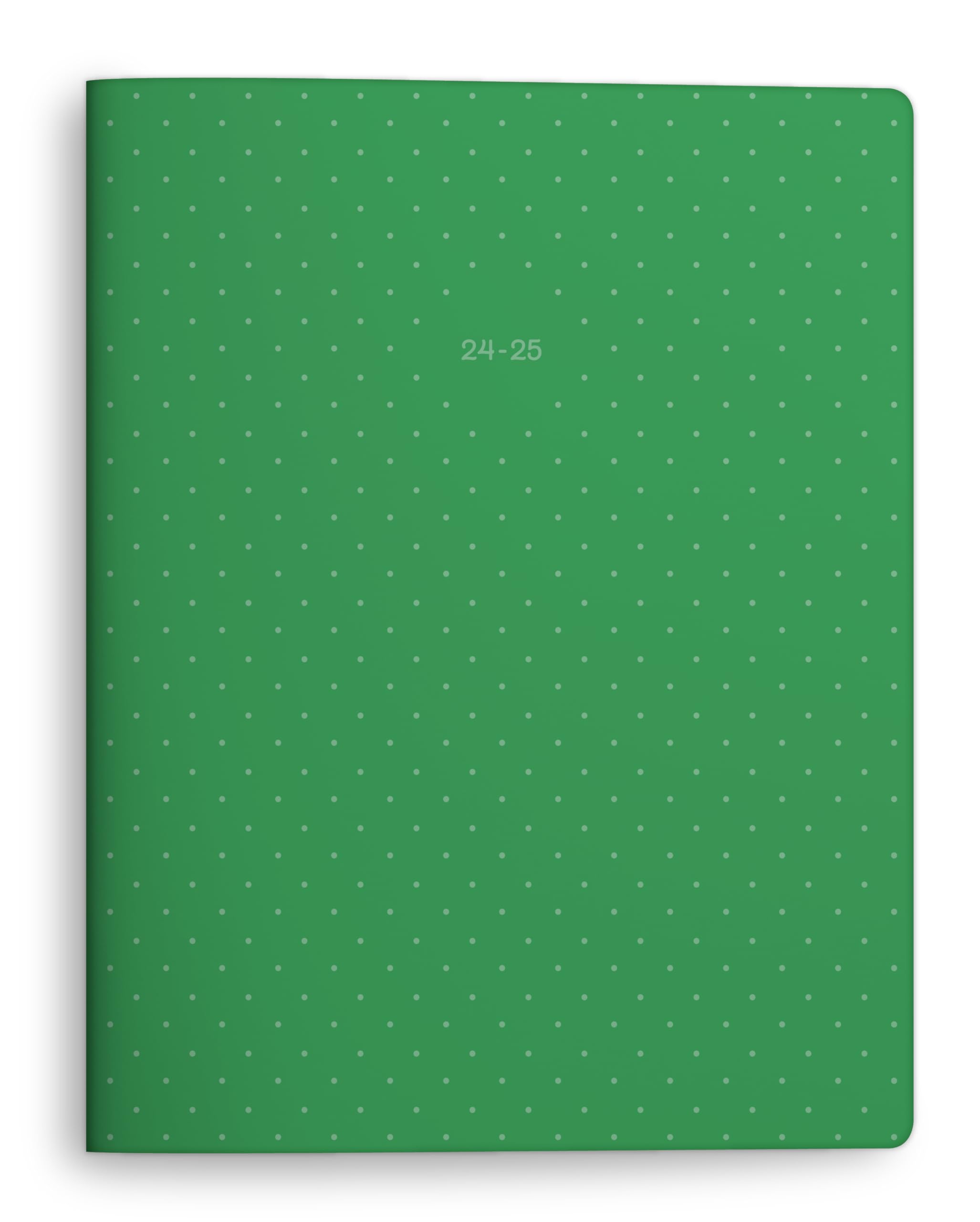 Southworth Premium Planner (July 2024-June 2025), 8.5" x 11", Large Flex Stitch, Premium 28 lb./105 GSM Paper, Green (91503)