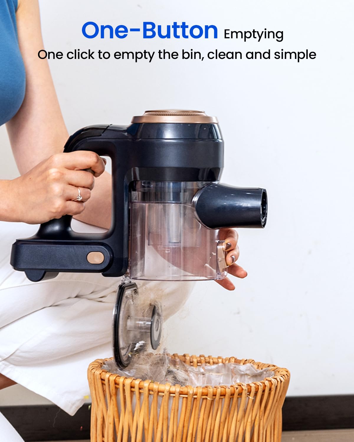 Proscenic Cordless Vacuum Cleaner, P11 Lite 38kPa Powerful Vacuum Cleaners for Home with LED Display, Up to 40 Mins Runtime Stick Vacuum, Anti-Tangle Brush, Lightweight Vacuum for Carpet, Hard Floor