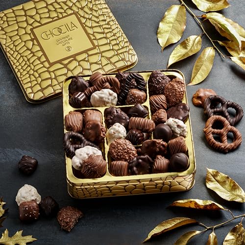 Chocolate Gift Basket, Gourmet Chocolates Variety Snack Box, Assorted Food Arrangement Platter, Birthday Present, Holiday, Corporate Parties, Sympathy, Candy Gifting Idea, Him, Her, Men, Women, Family