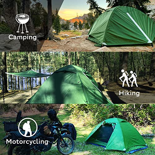 Clostnature Crux Lightweight Tent for Backpacking - 2 Person Ultralight Backpacking Tent, Waterproof Easy Setup Camping Tent, Hiking Tent for Outdoor, Hiking and Mountaineering