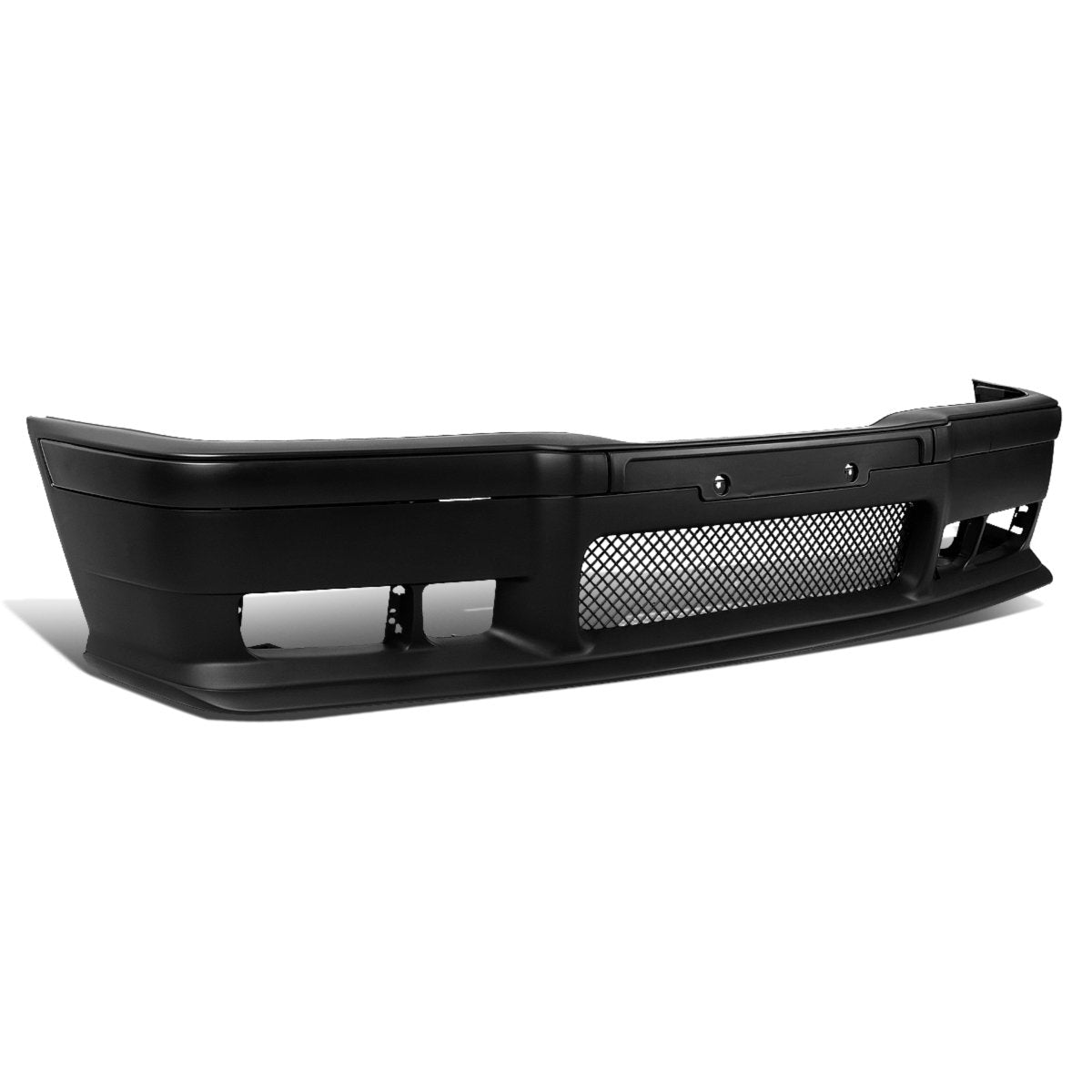 Auto Dynasty Front Bumper Mesh Grille Insert Grill Assembly Compatible with BMW E36 3-Series 1992-1998, M3 Style Replacement, Unpainted Black, ABS Plastic