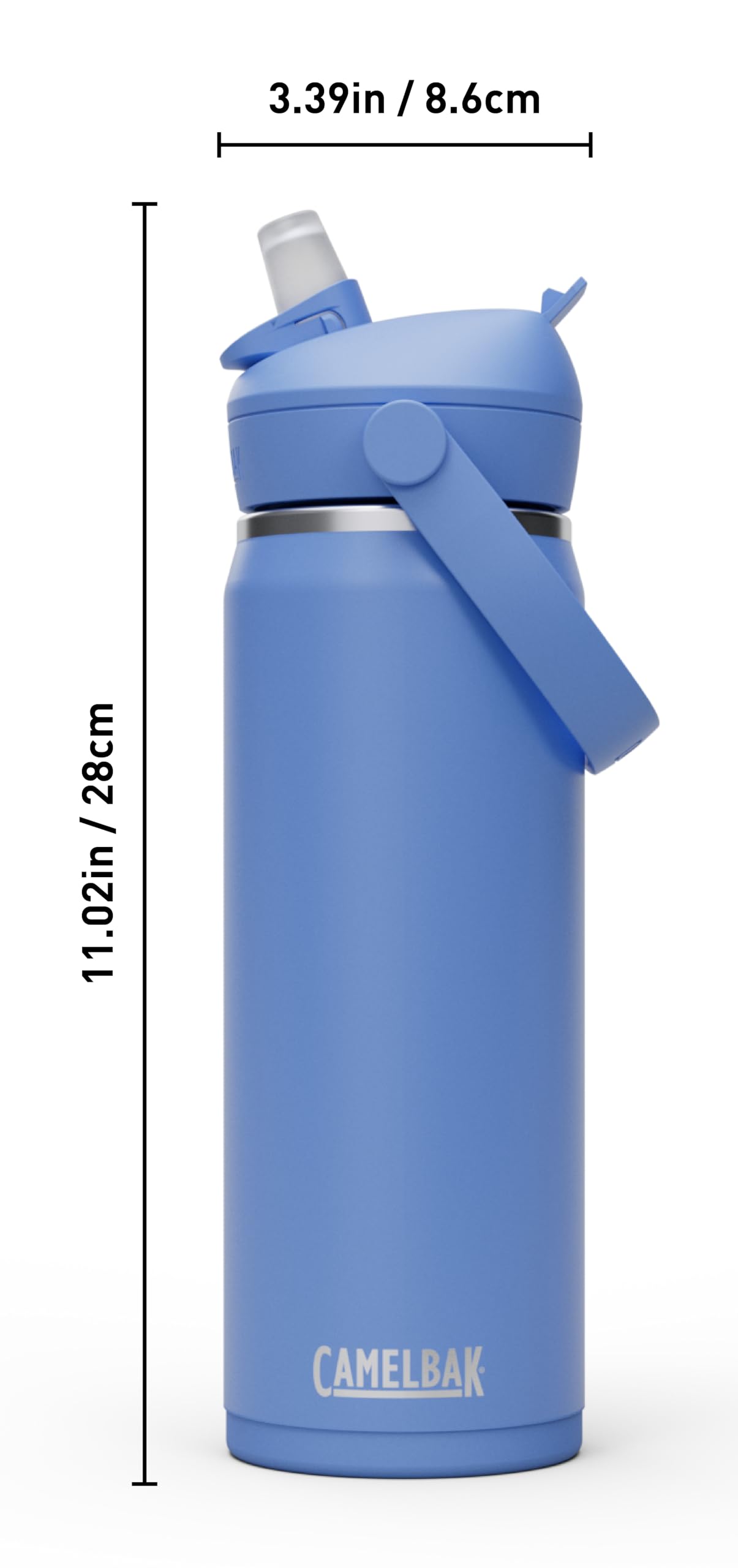 CamelBak Thrive Flip Straw Insulated Stainless Steel Water Bottle Sky Blue, 20oz