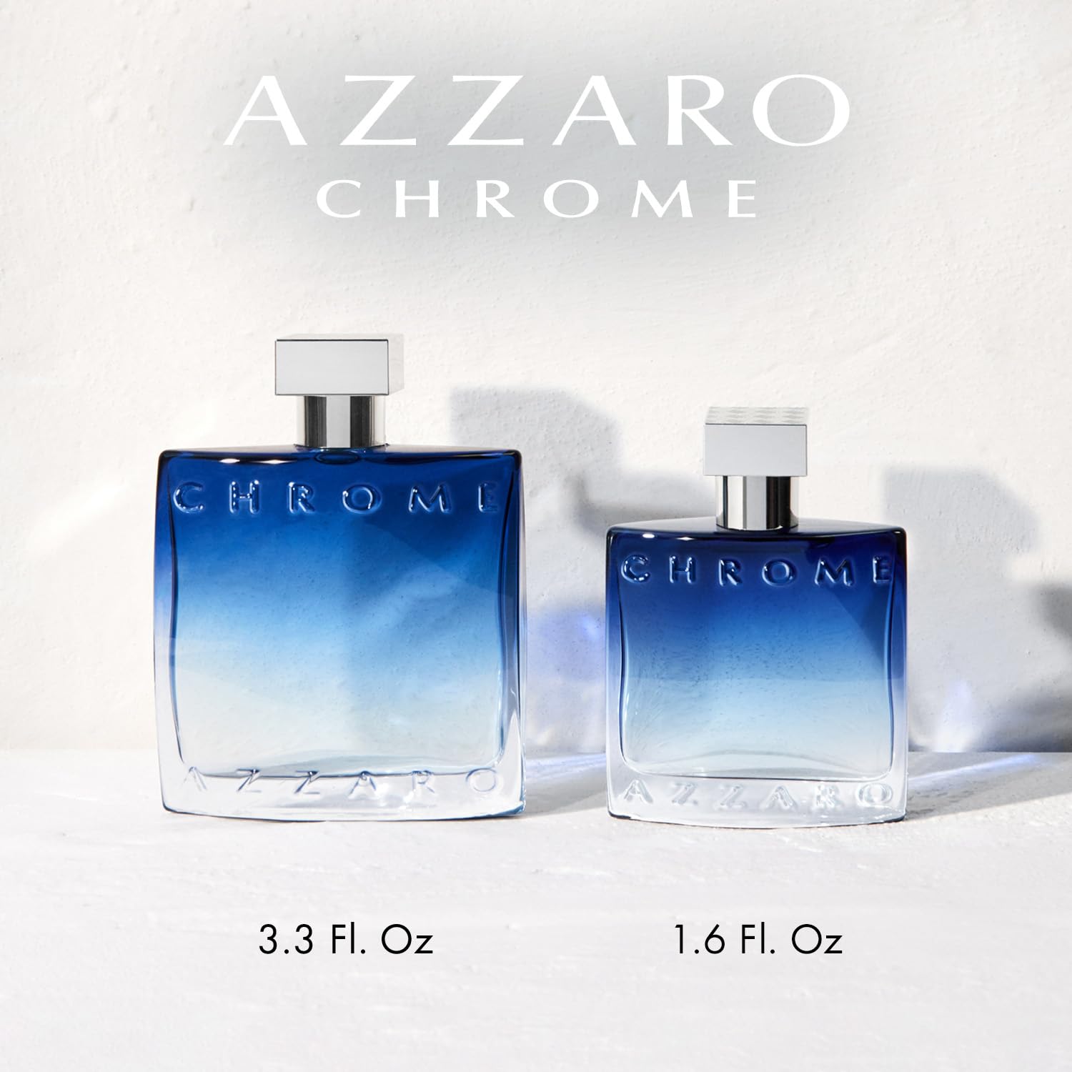 Azzaro Chrome Eau de Parfum - Fresh Aquatic Mens Cologne - Fougère, Aromatic & Woody Fragrance - Citrus Notes - Lasting Wear - Classic Clean Scent - Luxury Perfumes for Men - Travel Size, 1.6 Fl. Oz