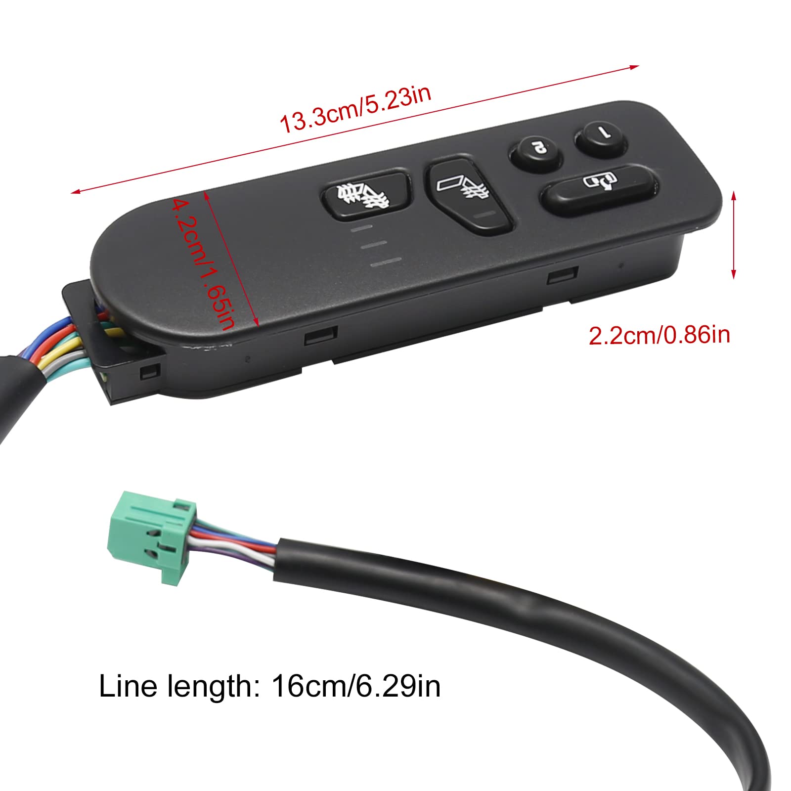 Applicable to The Front Left Driver's seat Heater Switch for Chevrolet Silverado Middle GMC Sierra from Model Year (03-07)