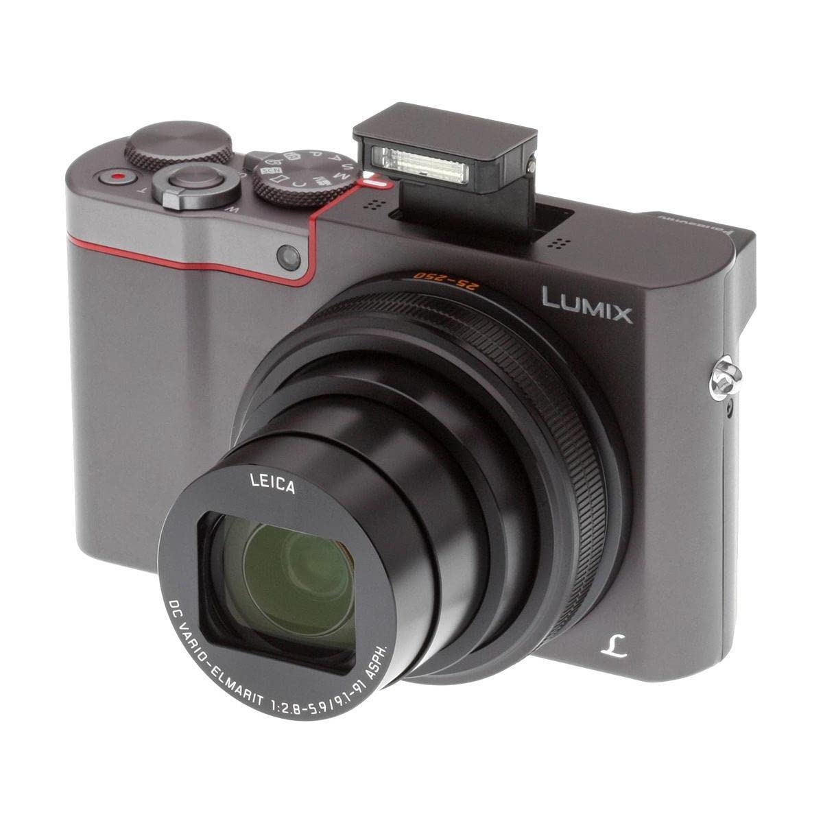 Panasonic LUMIX ZS100 4K Point and Shoot Camera, 10X LEICA DC VARIO-ELMARIT F2.8-5.9 Lens with Hybrid O.I.S., 20.1 Megapixels, 1 Inch High Sensitivity Sensor, 3 Inch LCD, DMC-ZS100S (USA SILVER)