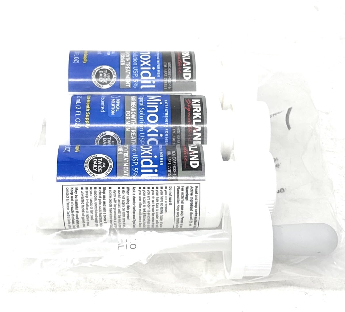 3 MONTHS Kirkland Extra Strength Minoxidil Topical Solution USP 5% Hair Regrowth