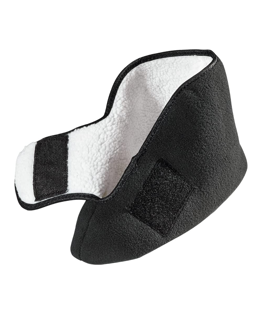 Silvert's Adaptive Clothing & Footwear Men’s & Women’s Extra Wide Soft Fleece Diabetic Bootie Slippers for Seniors - Black XL