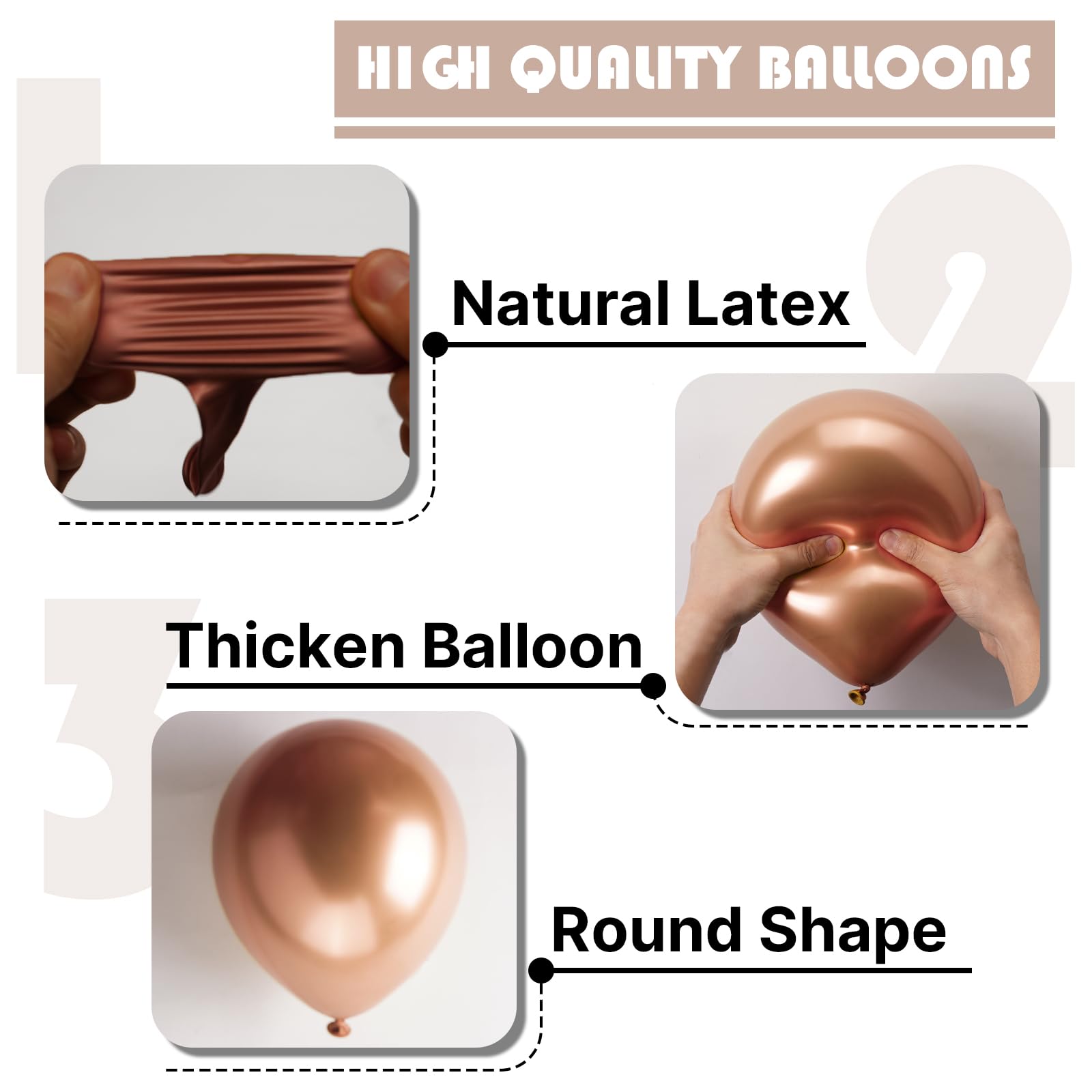 PartyWoo Metallic Champagne Gold Balloons, 130 pcs Champagne Gold Balloons Different Sizes Pack of 18 Inch 12 Inch 10 Inch 5 Inch for Balloon Garland or Arch as Birthday Decorations, Party Decorations