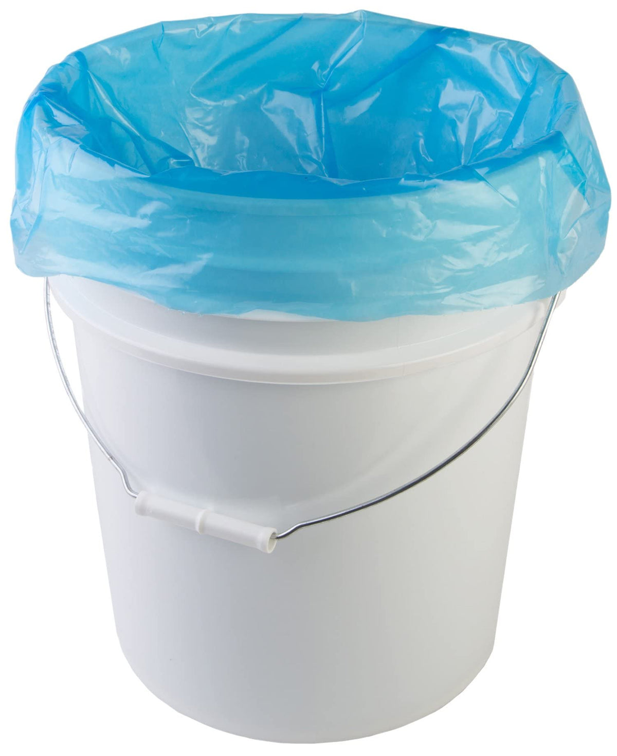 Hudson Exchange-MOD158817 LDPE 5 Gallon Bucket Liner, Food Grade, 20" W x 30" L, 3 Mil, Blue, Roll of 200
