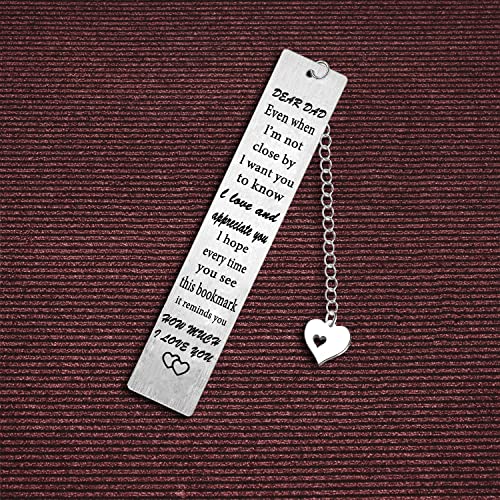 Dad Bookmark from Daughter Son Father ’s Day Gifts Bookmark Gifts for Daddy Dad Christmas Birthday Gifts Bookmark Gifts for Dad