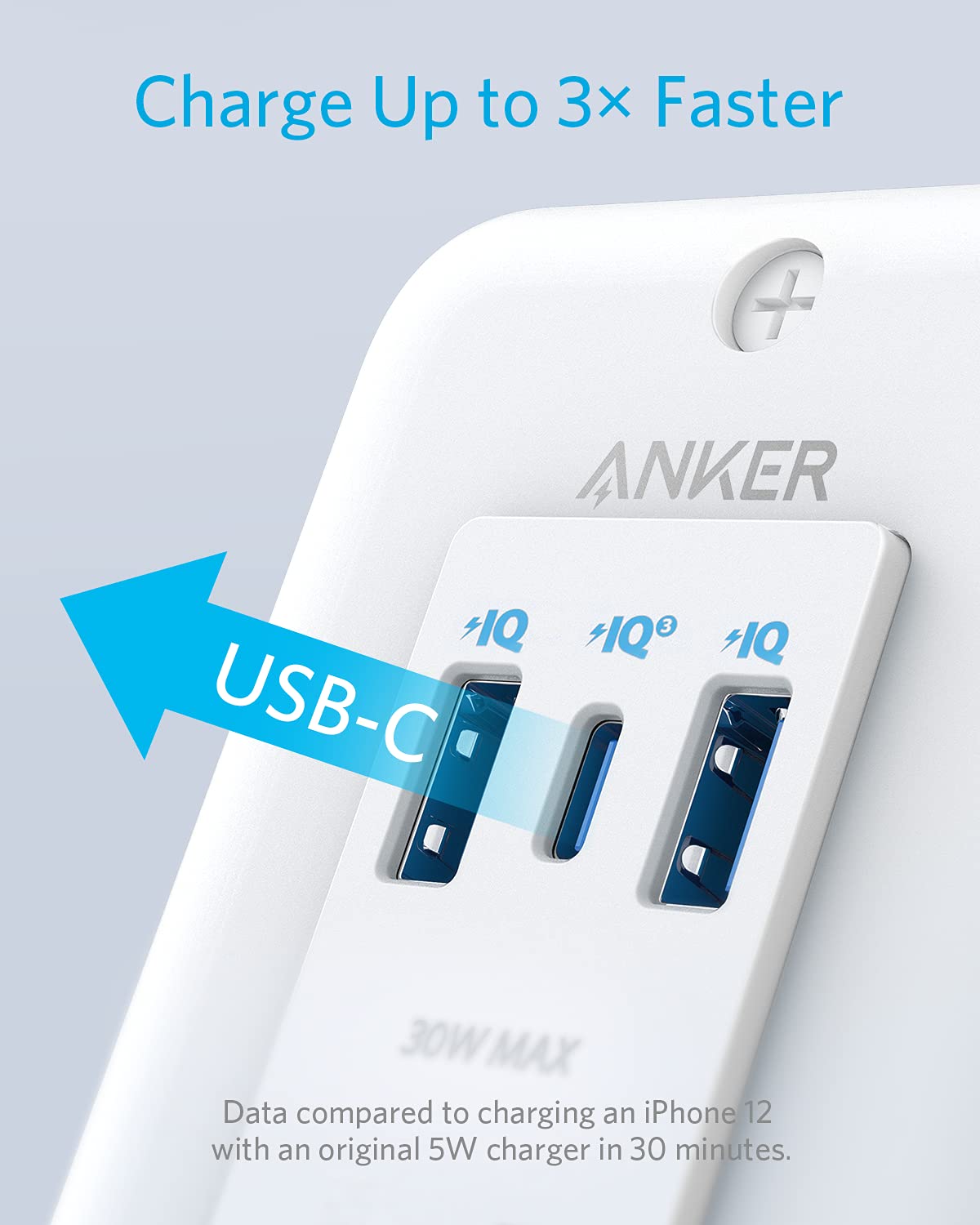 Anker USB C Wall Outlet, PowerExtend USB-C 1 2 Ports, and a 30W Power Delivery Port, Tamper Resistant Receptacles,ETL Listed