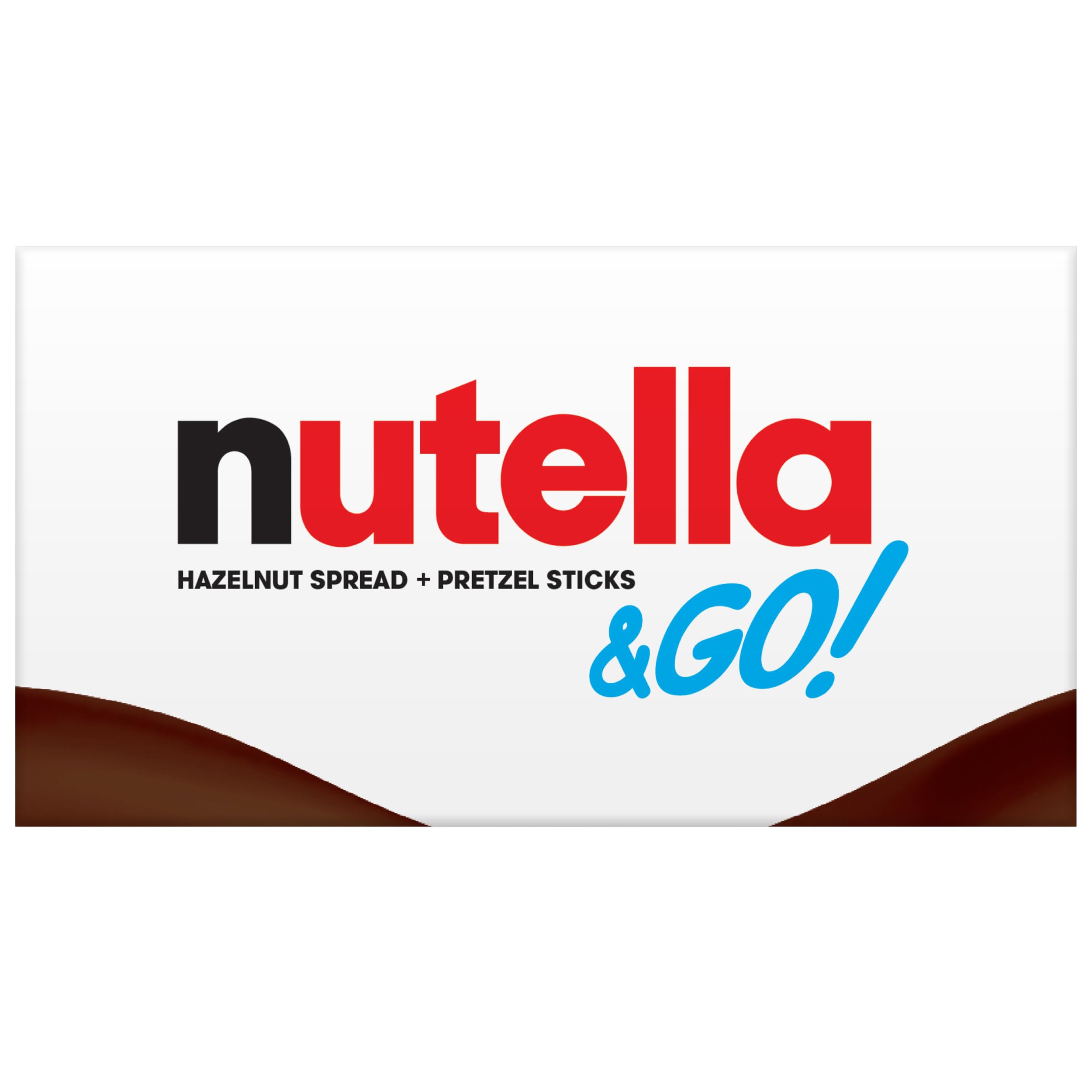 Nutella & GO! Bulk 12 Pack, Hazelnut and Cocoa Spread with Pretzel Sticks, Snack Cups, 1.9 oz Each