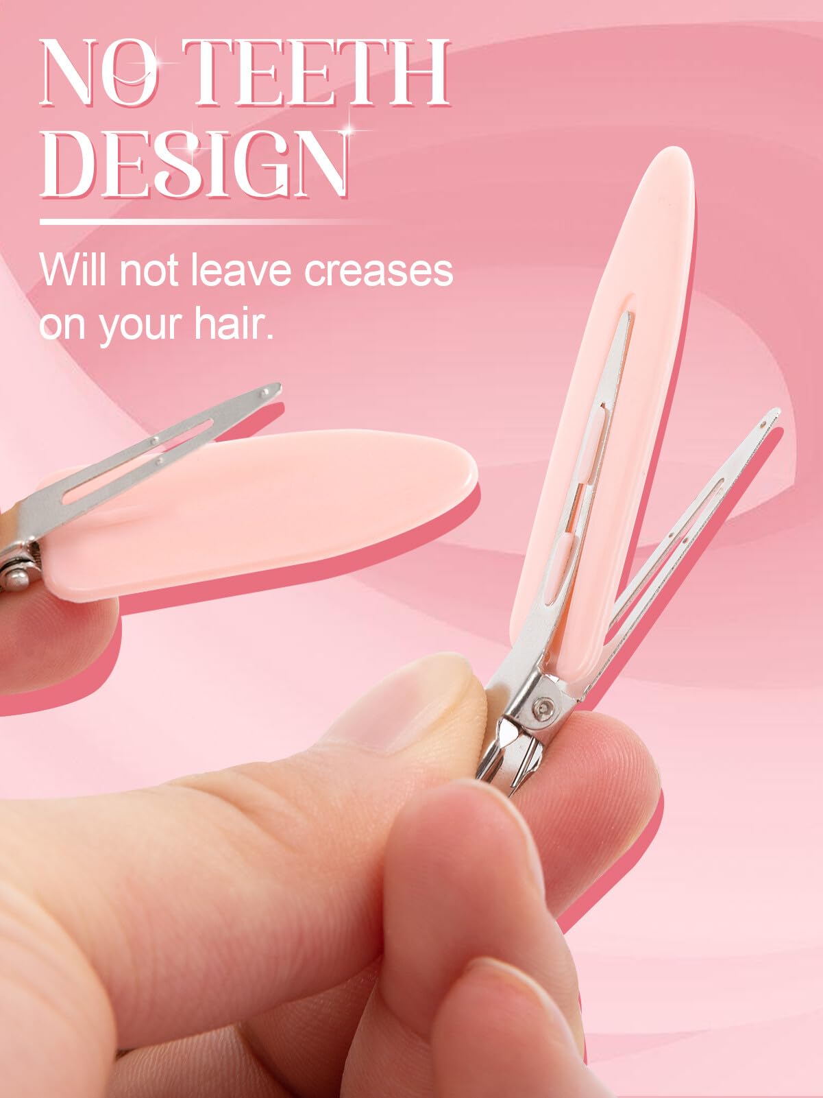 8Pcs No Bend No Crease Hair Clips- Styling Duck Bill Clips Alligator Hair Barrettes for Styling Sectioning, Small Gifts for Women Girls Salon Hairstyle Hairdressing Bangs Waves Makeup