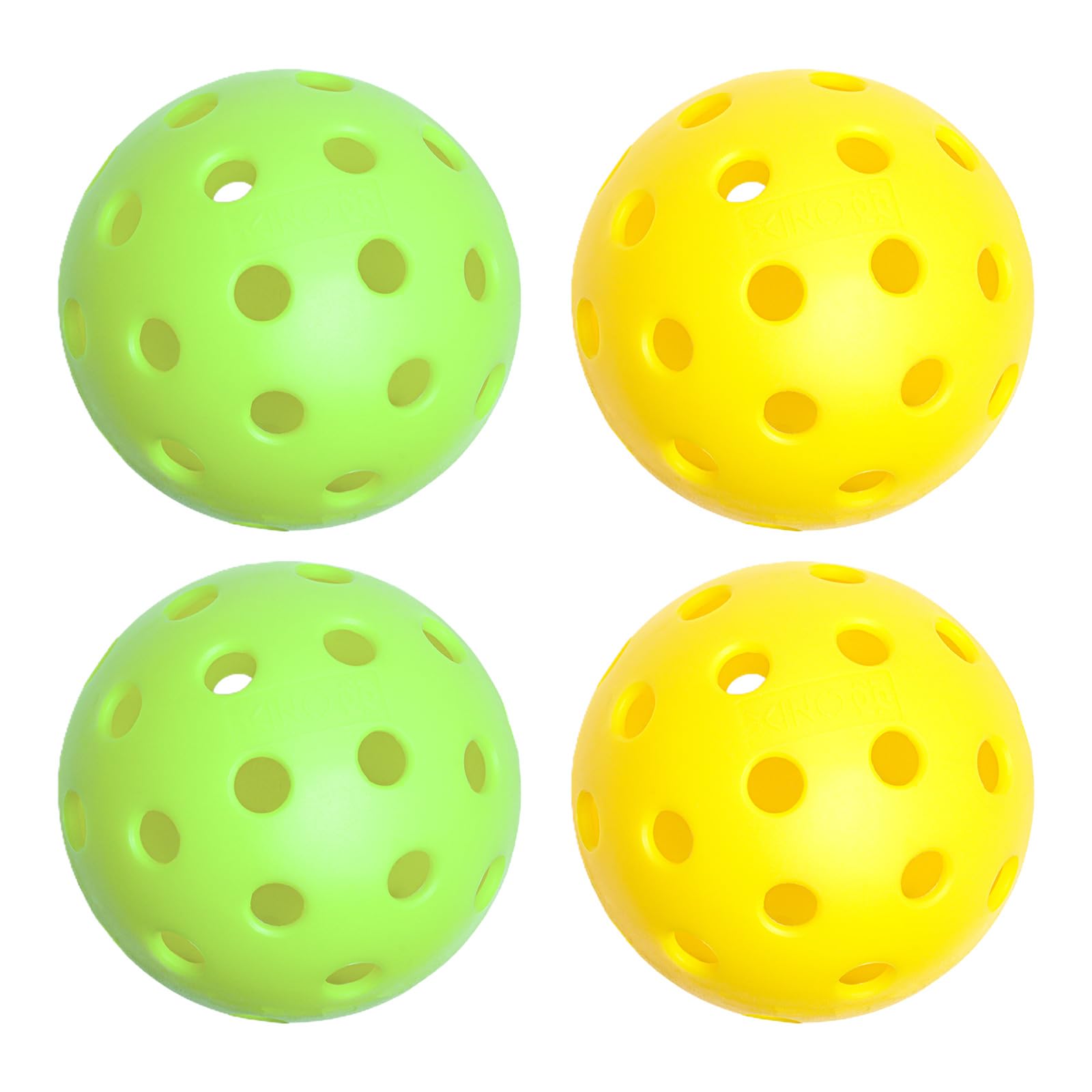 CIGOCIVI Outdoor Pickleball Balls- USA Pickleball Approved (USAPA) for Tournament Play, Neon Green/Yellow, 40 Holes Competition Ball, Pickle Ball Gifts for Beginners & Pros (4 Packs)