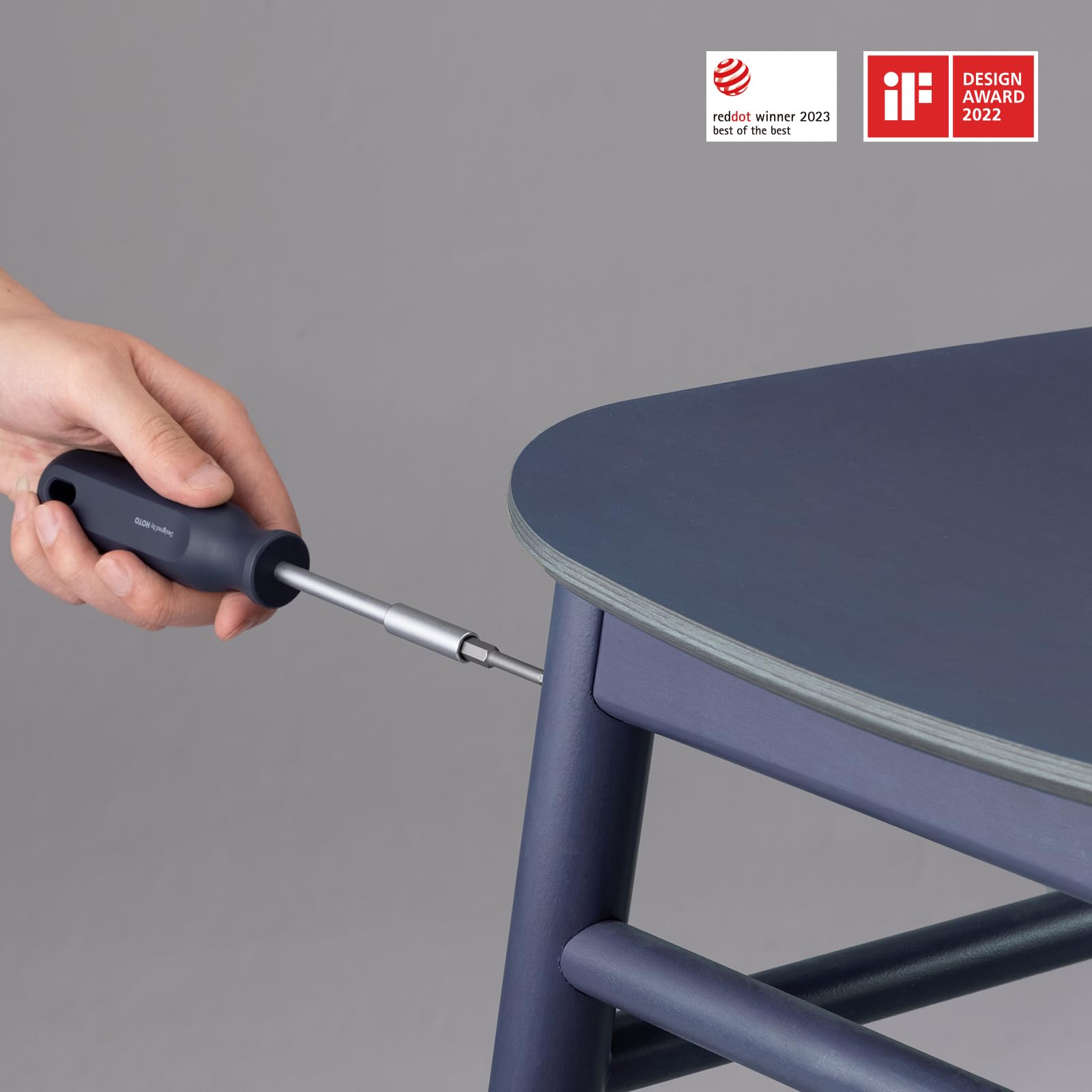 HOTO Tool Set, Hand Tool Set/Home Tool Kit, DIY Set Tool Household Hand Tool with Screwdriver Wrench Hammer Tape Plier Tool Box, Essential Mechanics Tools Kit for Everyday Home Repairs