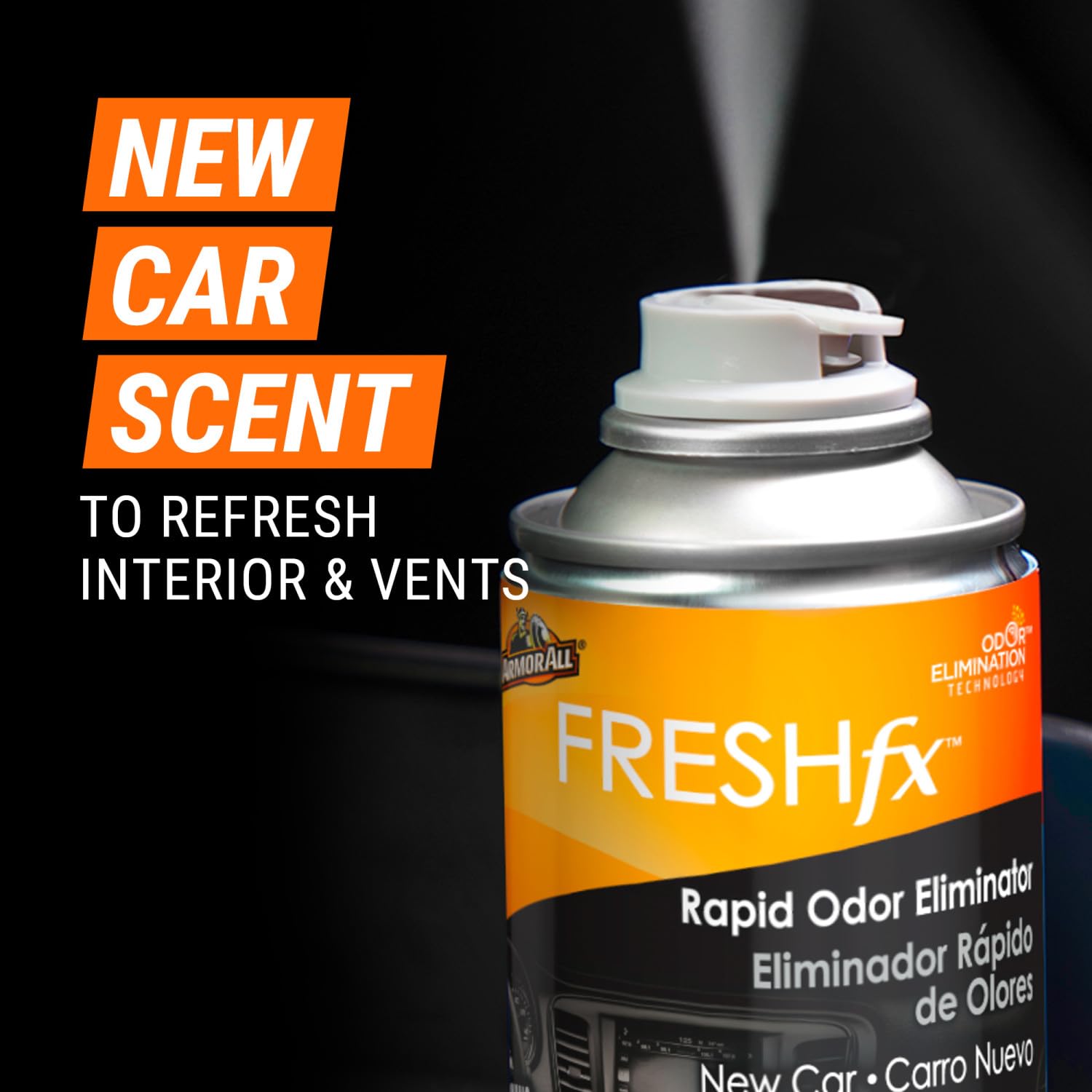 Armor All Fresh Fx Odor Eliminator Car Fogger (3 Count), Car Air Freshener, New Car Scent