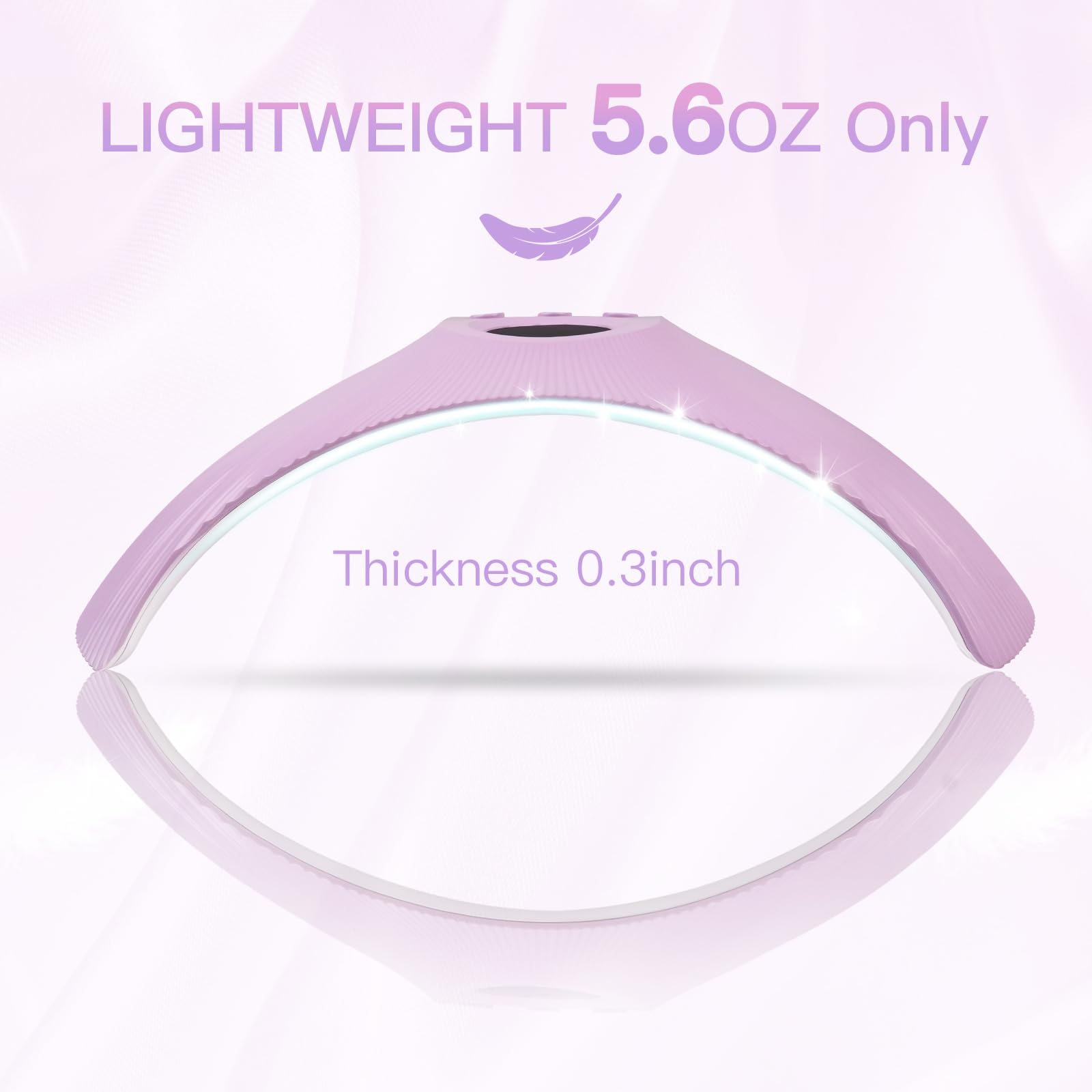 HEBECA UV Light for Gel Nails, 75W Professional UV LED Nail Lamp for Fast Curing Nails, Super-Thin Salon-Grade Nail Dryer with Smart Sensor & 3 Timer Settings & LCD Display X33