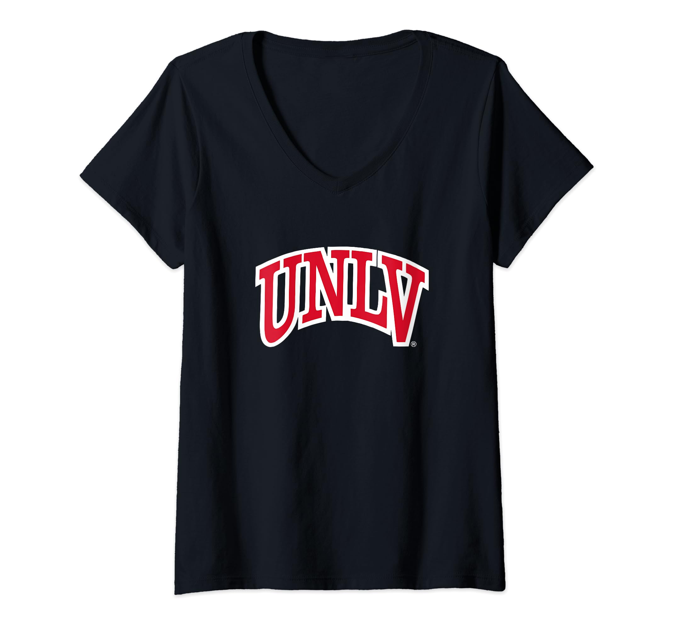 Womens UNLV Rebels Icon Logo Officially Licensed V-Neck T-Shirt