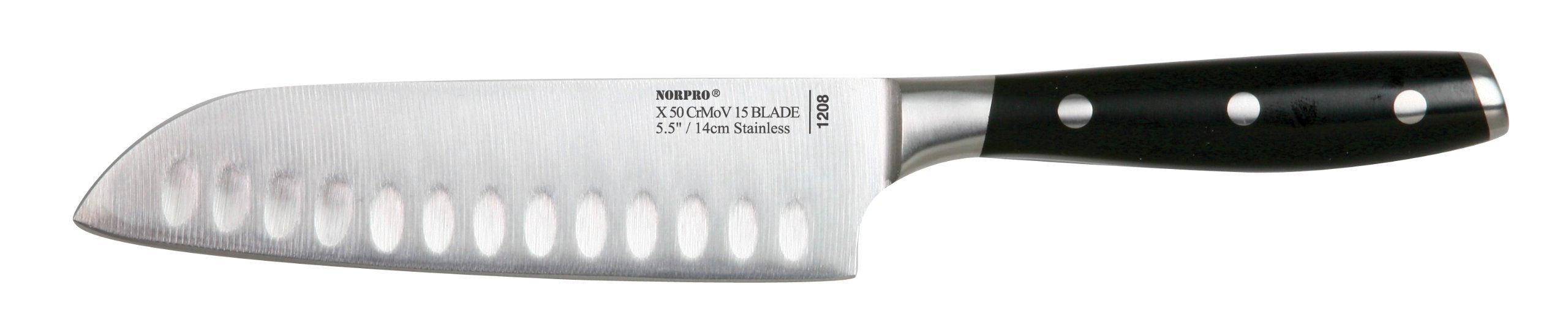 Norpro Stainless Steel Santoku Knife, 5.5-Inch