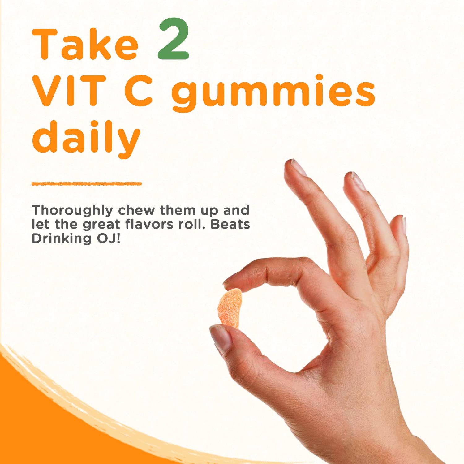 Doctor's Recipes Vitamin C Gummies for Kids & Adults, 250mg per Serving, Immune Support, No High Fructose Corn Syrup No Gelatin, 60 Pectin Gummies, Natural Orange Flavor