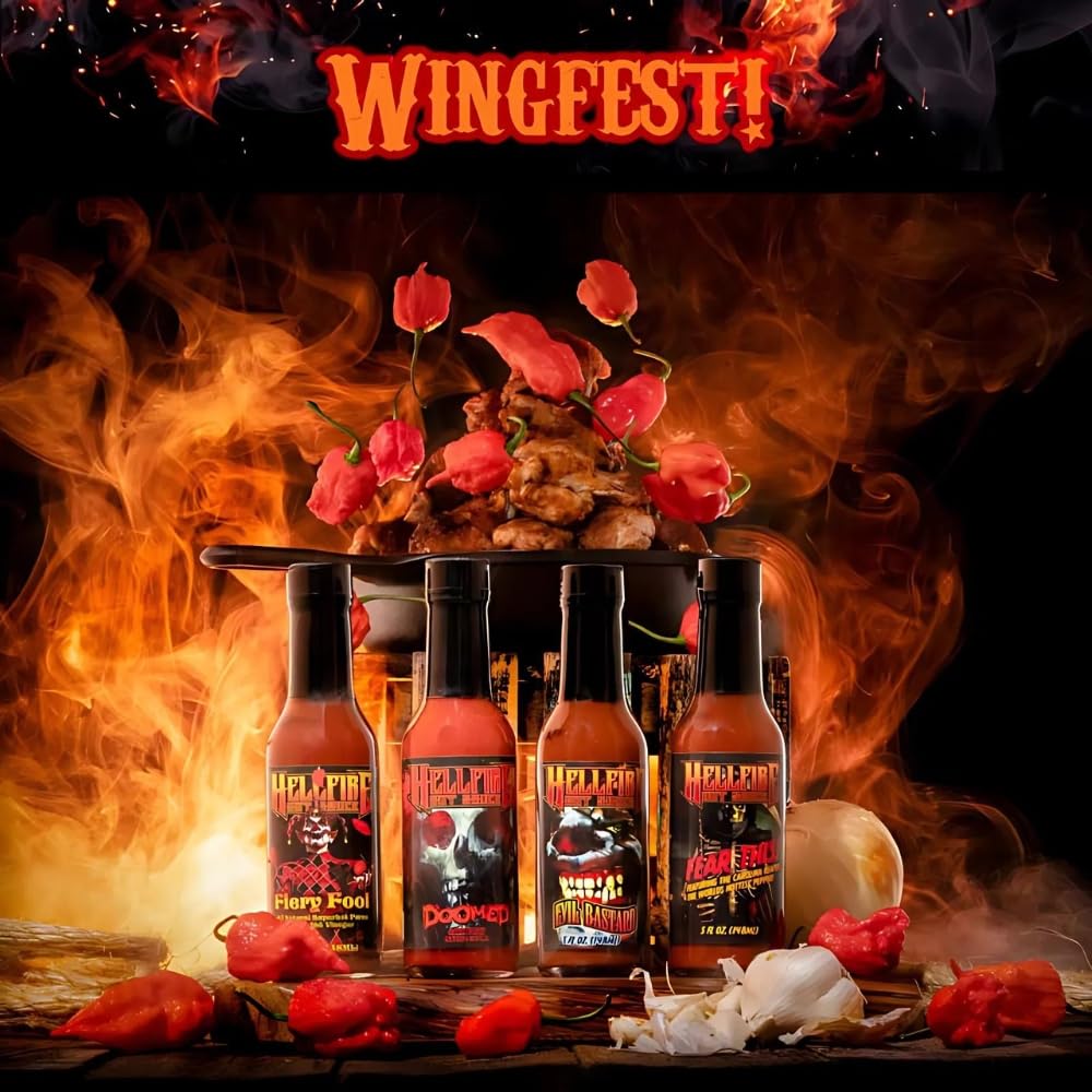 Hellfire Fear This! Award Winning Carolina Reaper Hot Sauce, 148ml