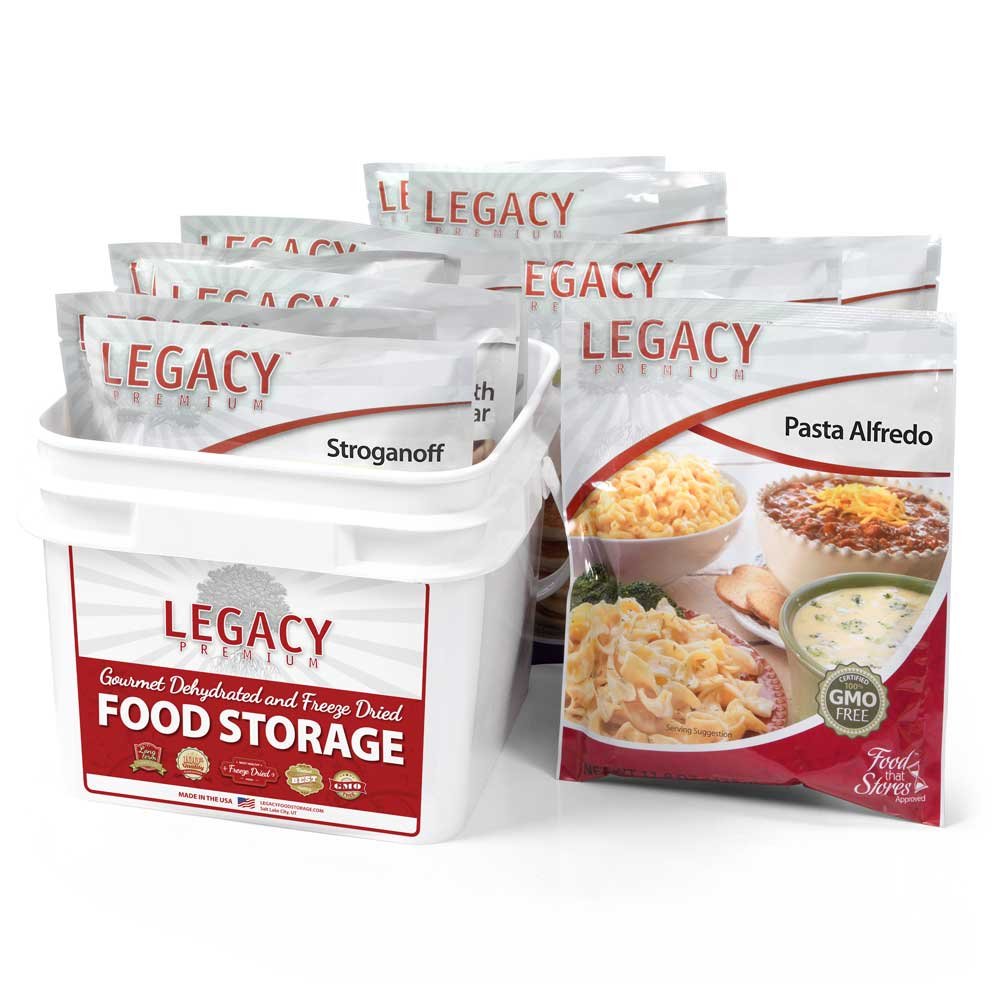 6 Day Emergency Food Supply Kit - 11,800 Total Calories - 9 lbs - 32 Servings, 8 Entrees - Disaster Relief - Survival Preparedness Supplies - Dehydrated/Freeze Dried Food Storage, Essential for Emergency Preparedness, Heavy-Duty Water Storage