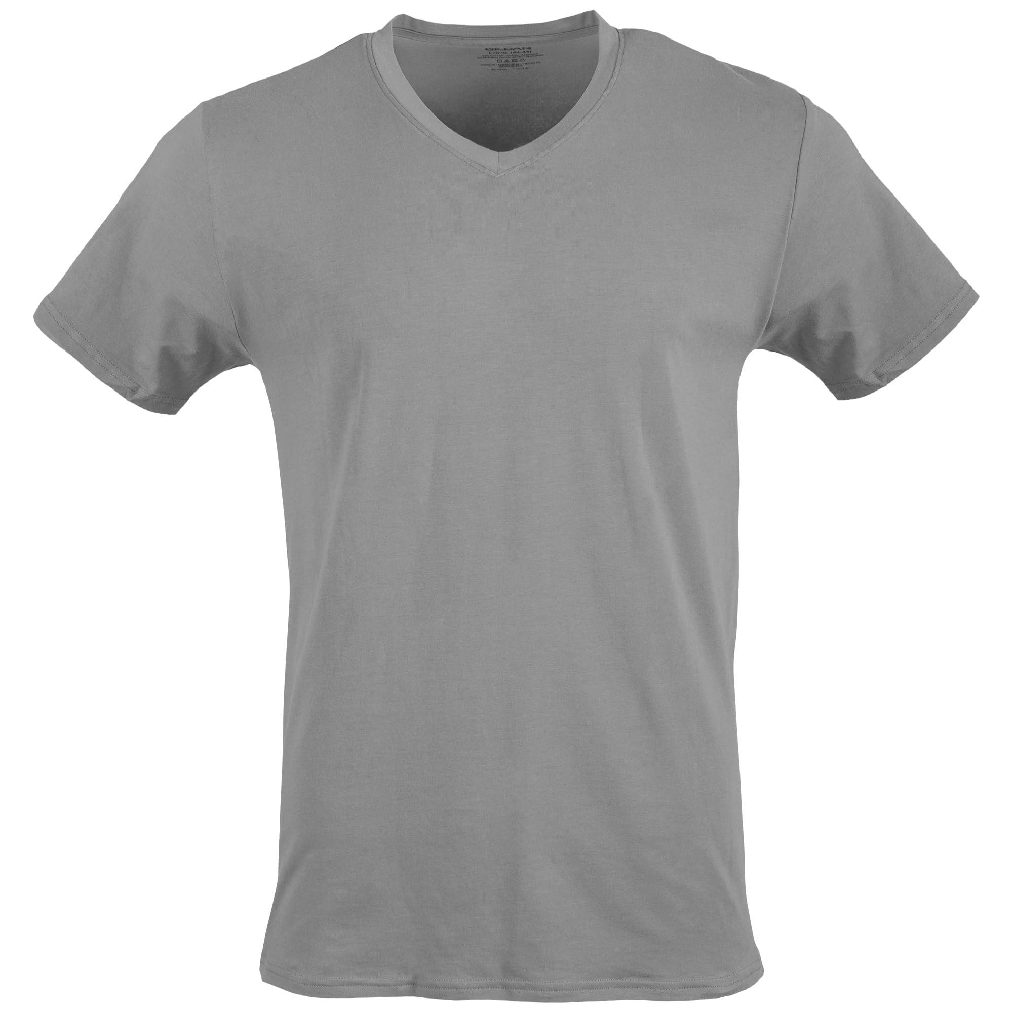 Gildan Men's V-Neck T-Shirts, Multipack, Assorted (5-Pack), X-Large